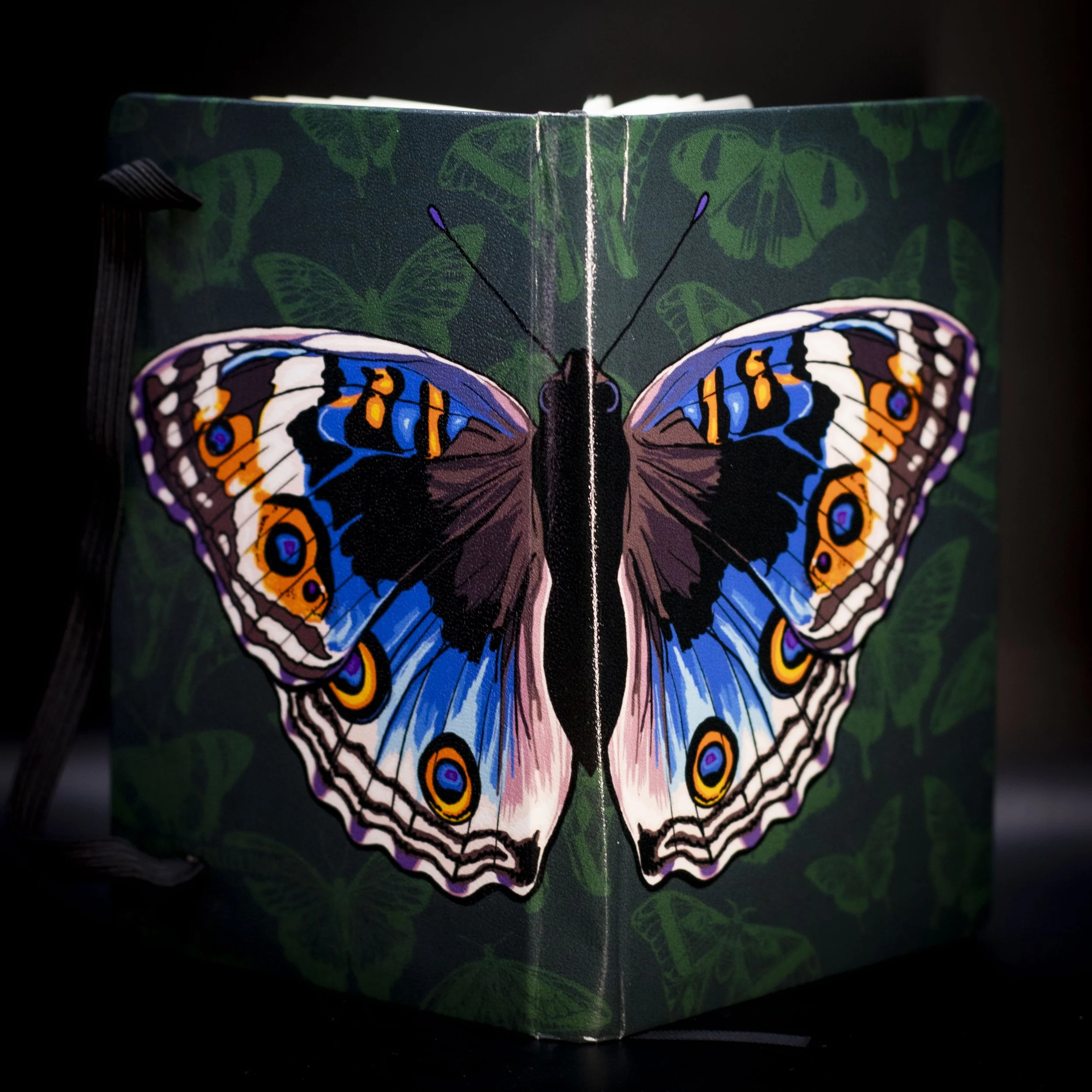 'Blue Pansy Butterfly' Notebook (A6)