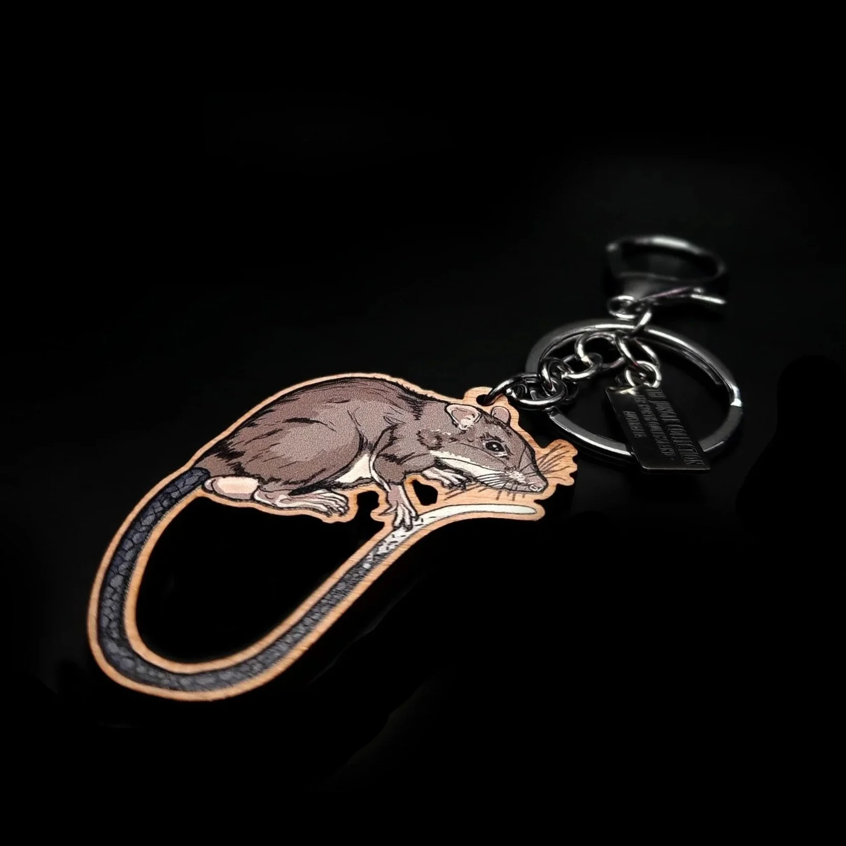 Giant White-tail Rat Keychain