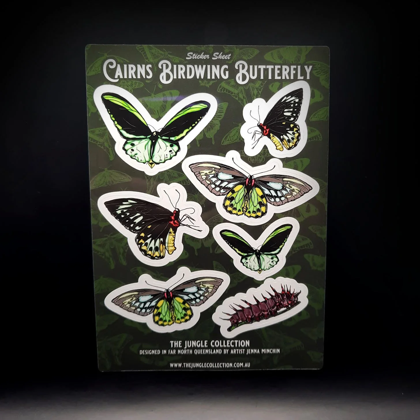 'Cairns Birdwing Butterfly' Sticker Sheet