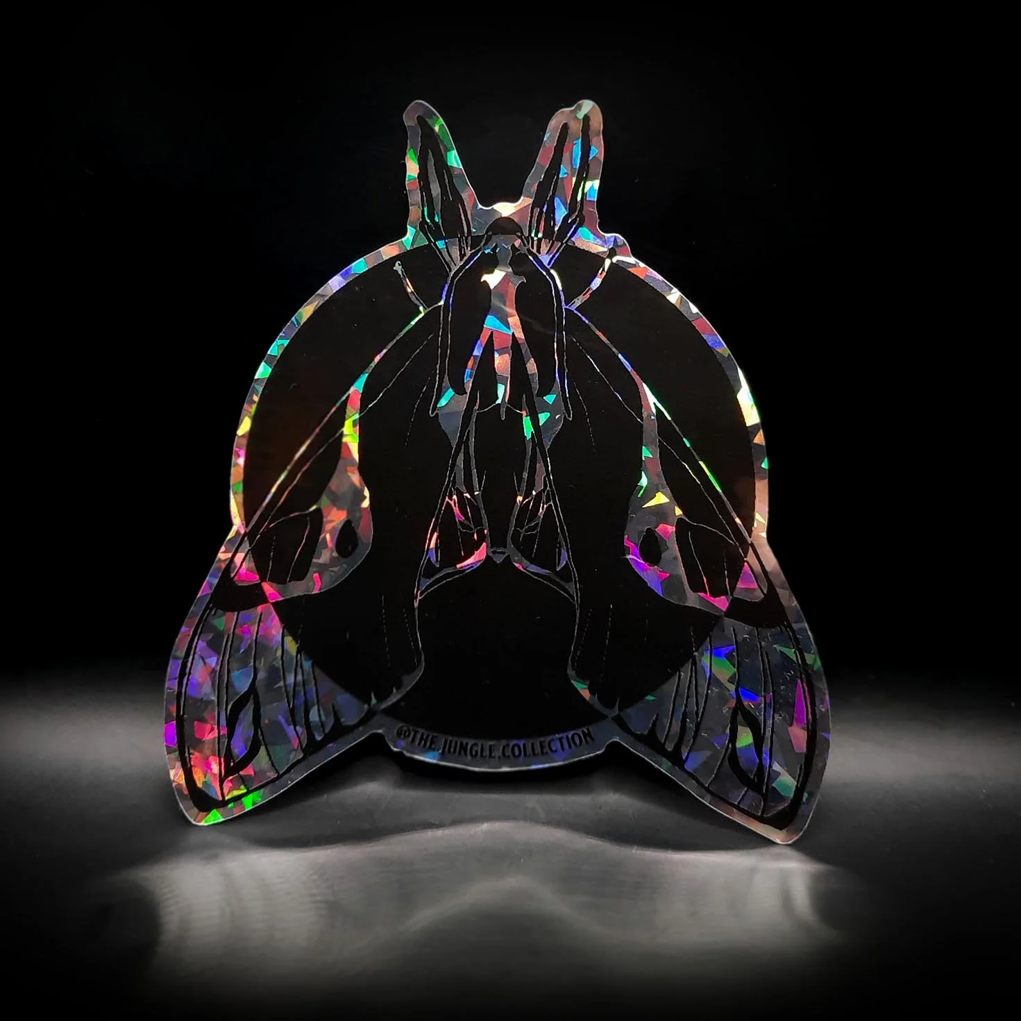 Hawkmoth Holographic Sticker (XL 15cm)