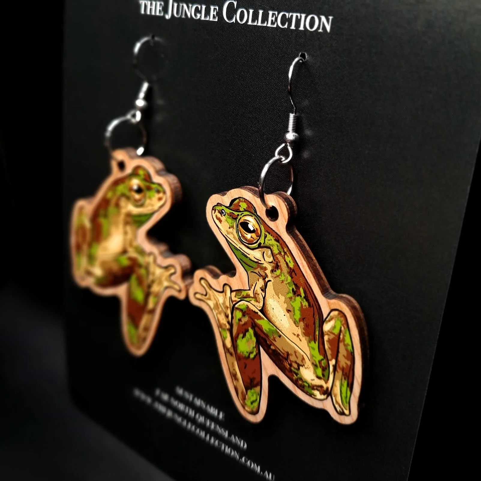 Kuranda Tree Frog Earrings (Large 5cm)