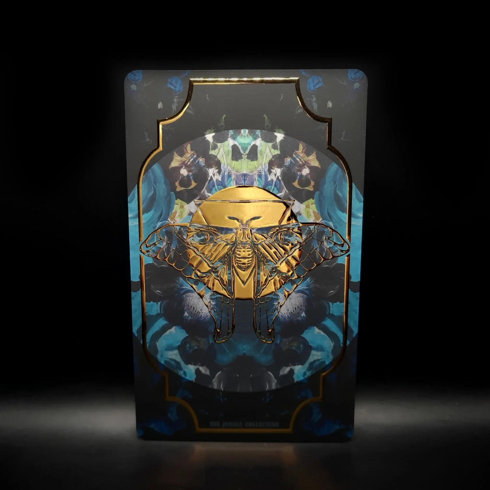 'Hercules Blue' Gold Foil Art Card (89 x 146mm)