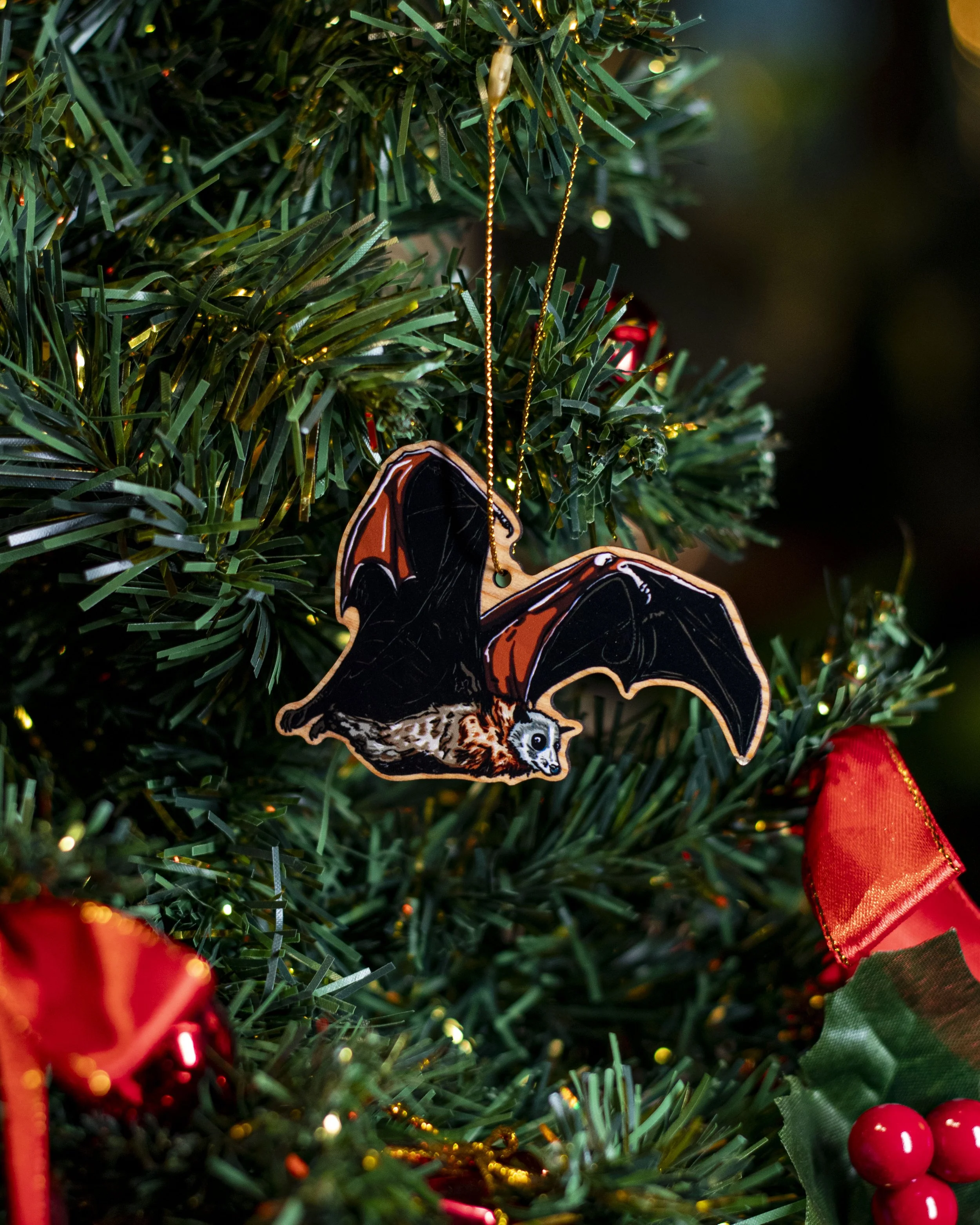 'Grey-headed Flying Fox' Christmas Ornament