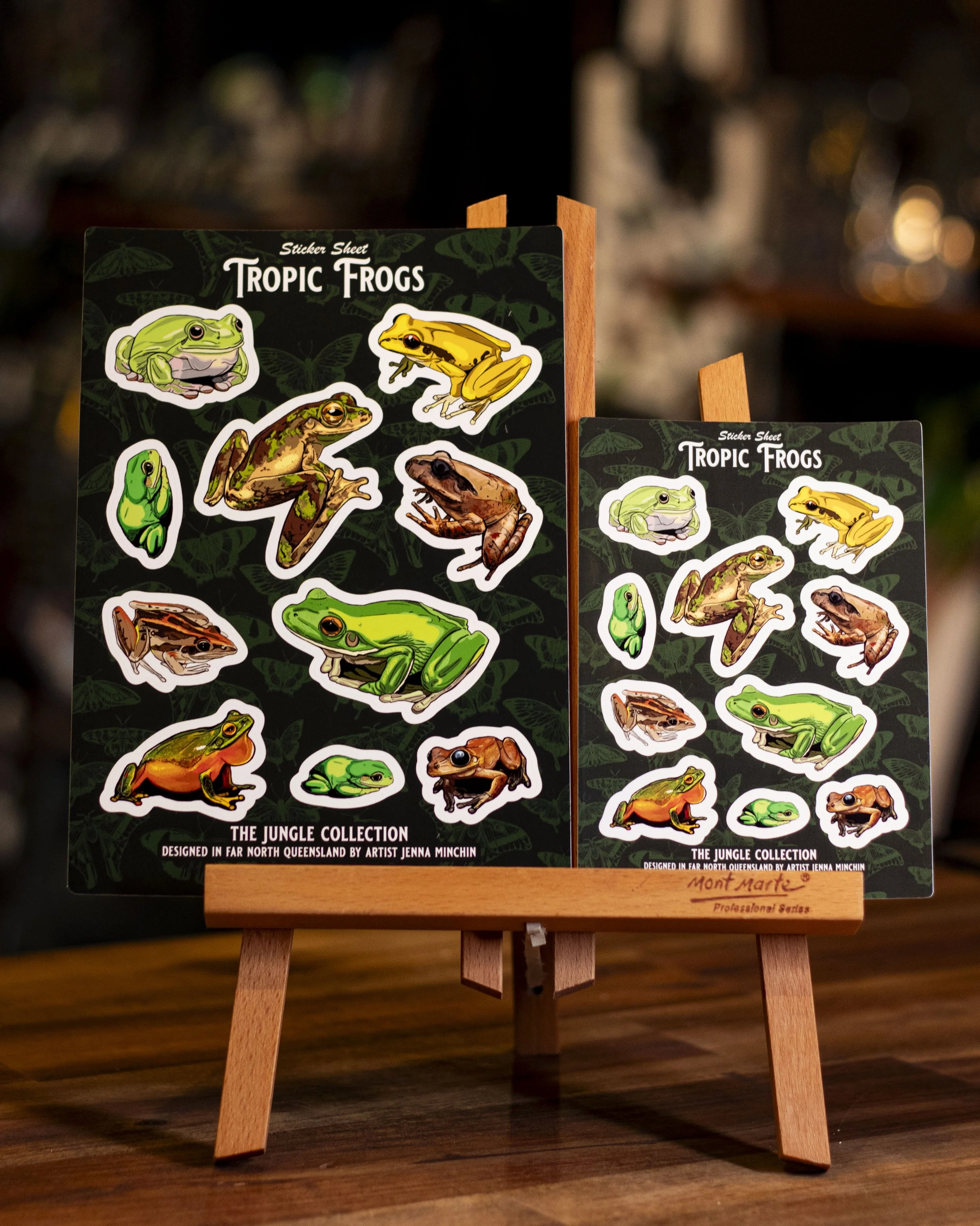 'Tropic Frogs' Sticker Sheet