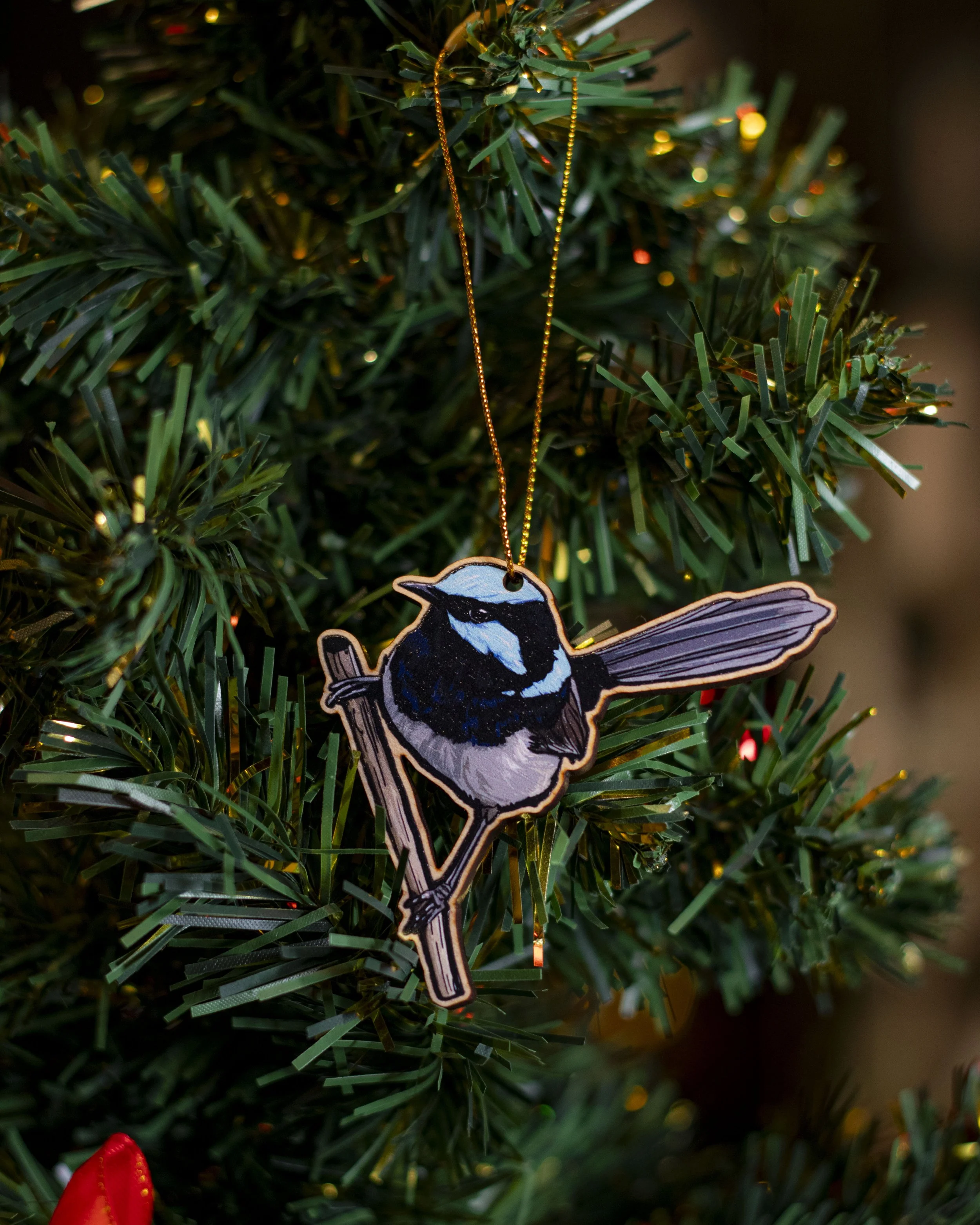 'Superb Fairy-wren' Christmas Ornament