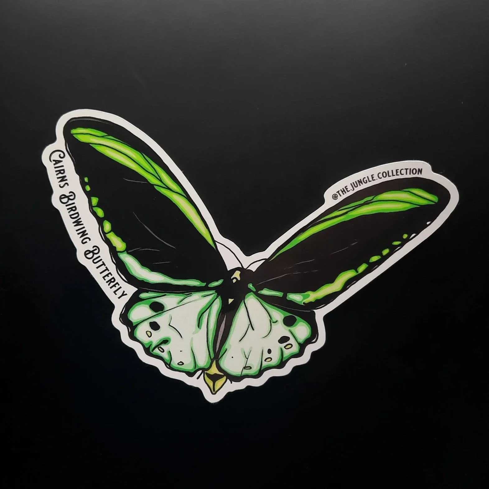 Cairns Birdwing Butterfly Sticker - Male Flying