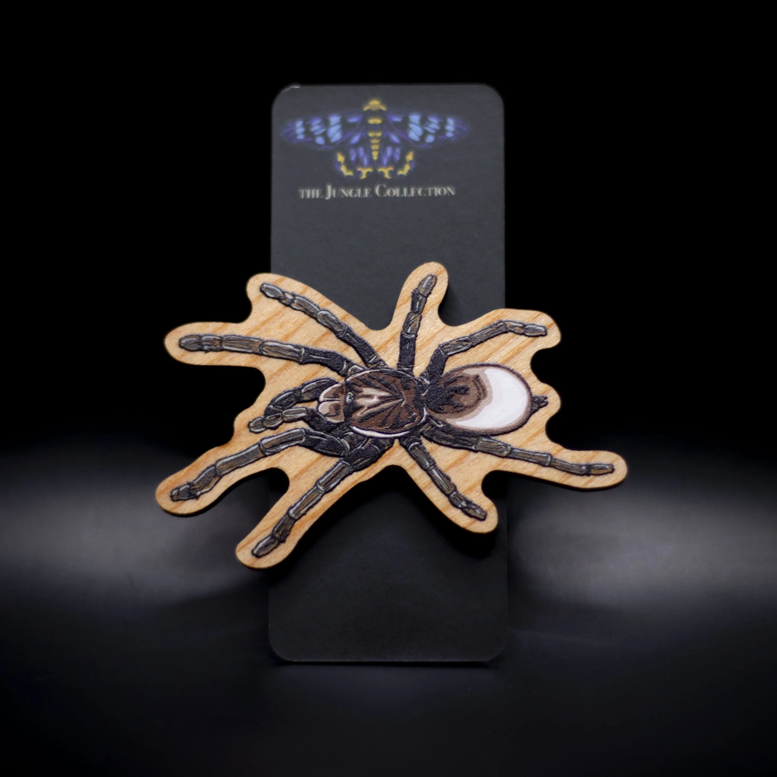 Whistling Bird-eating Spider Wooden Pin