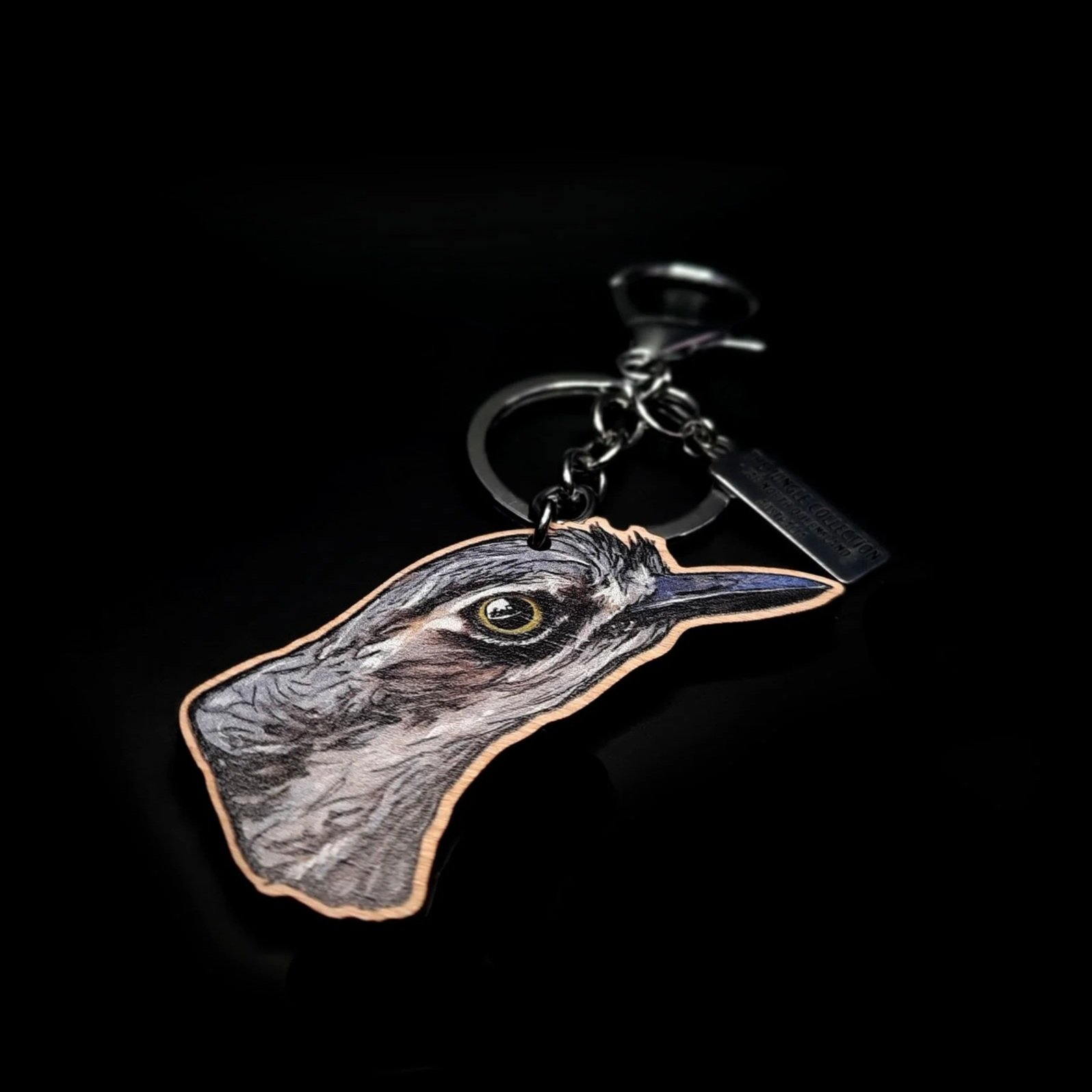 Bush-stone Curlew Keychain - Head