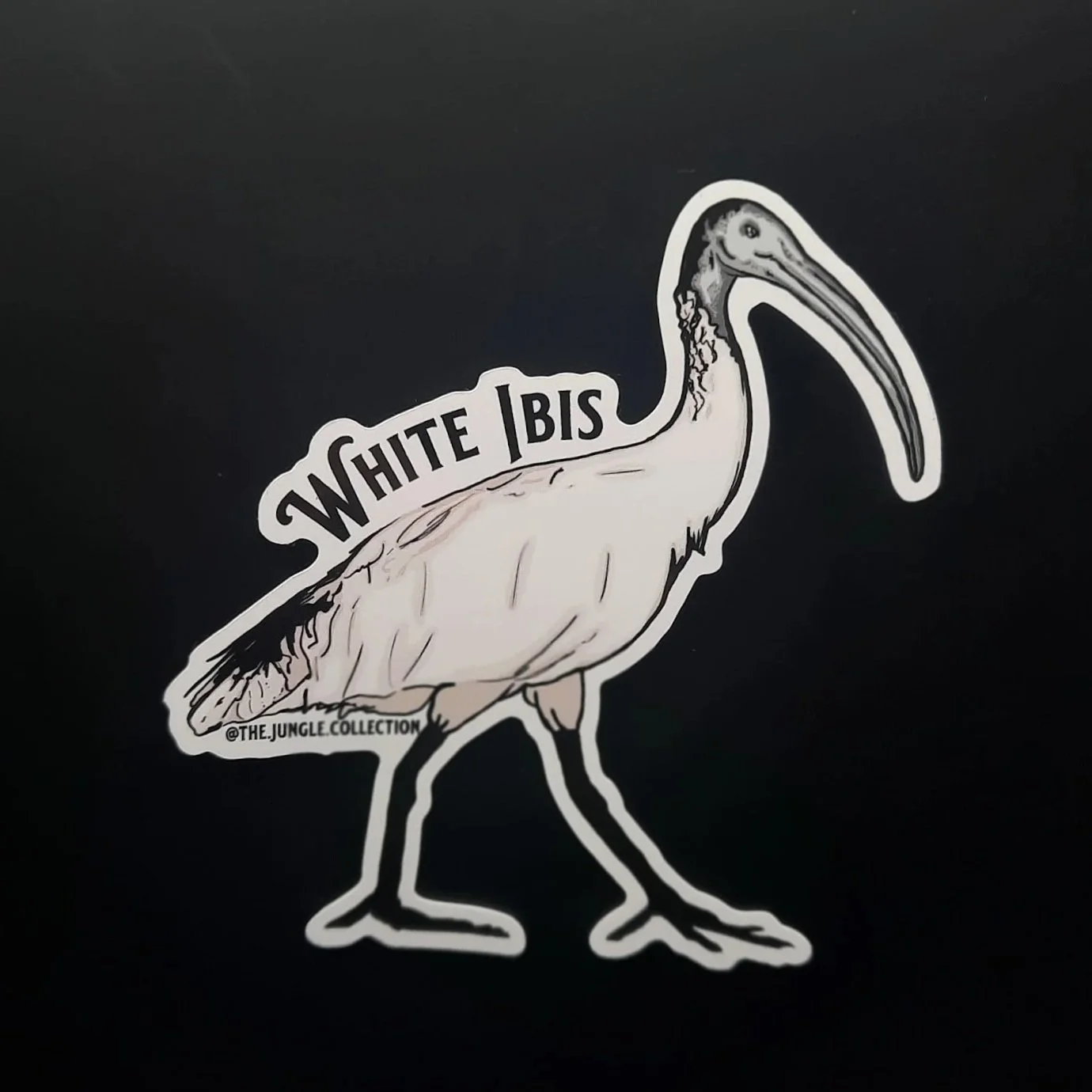 White Ibis Sticker - Full Body
