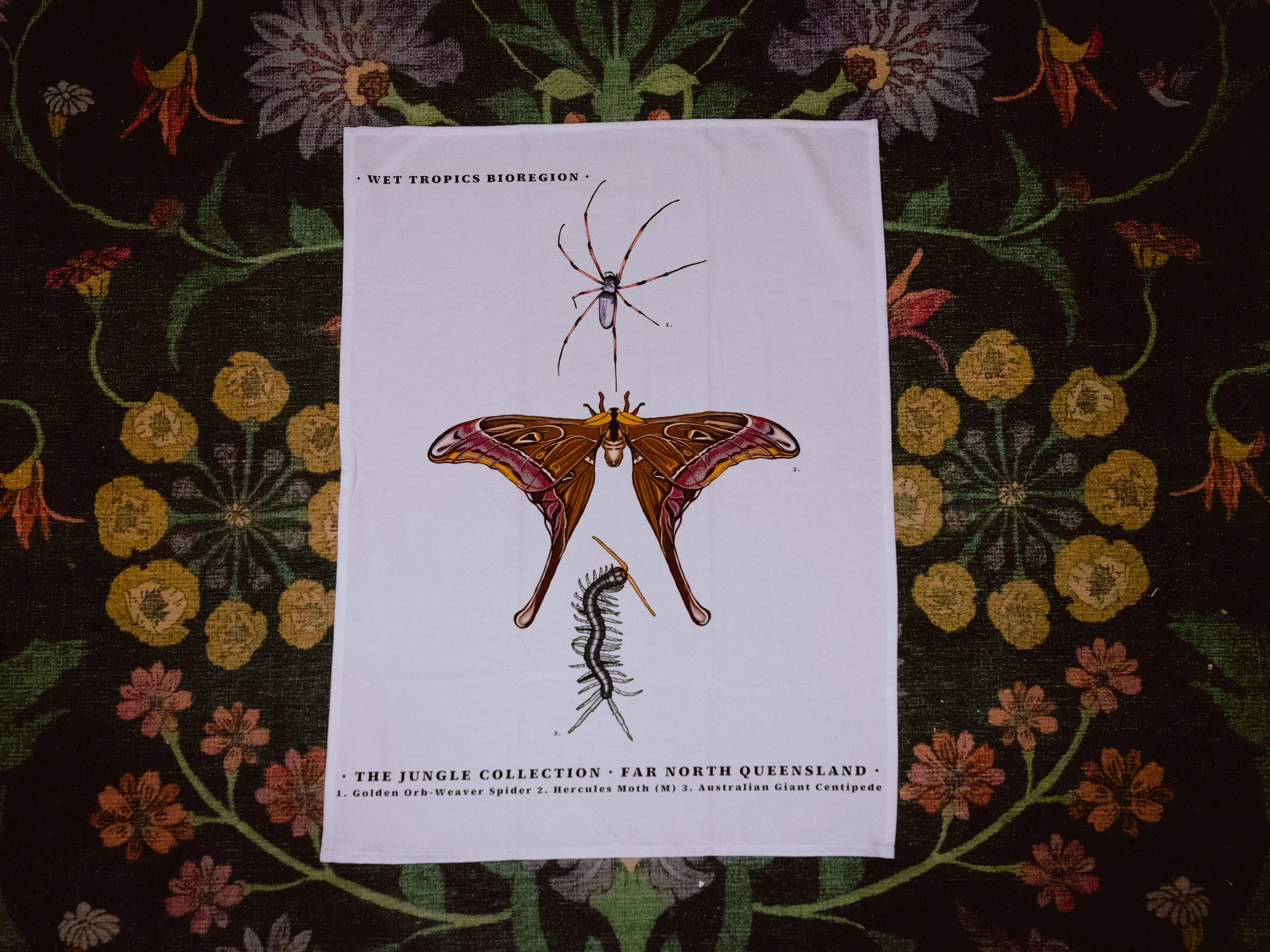 'Rainforest Shadows' Cotton Tea Towel