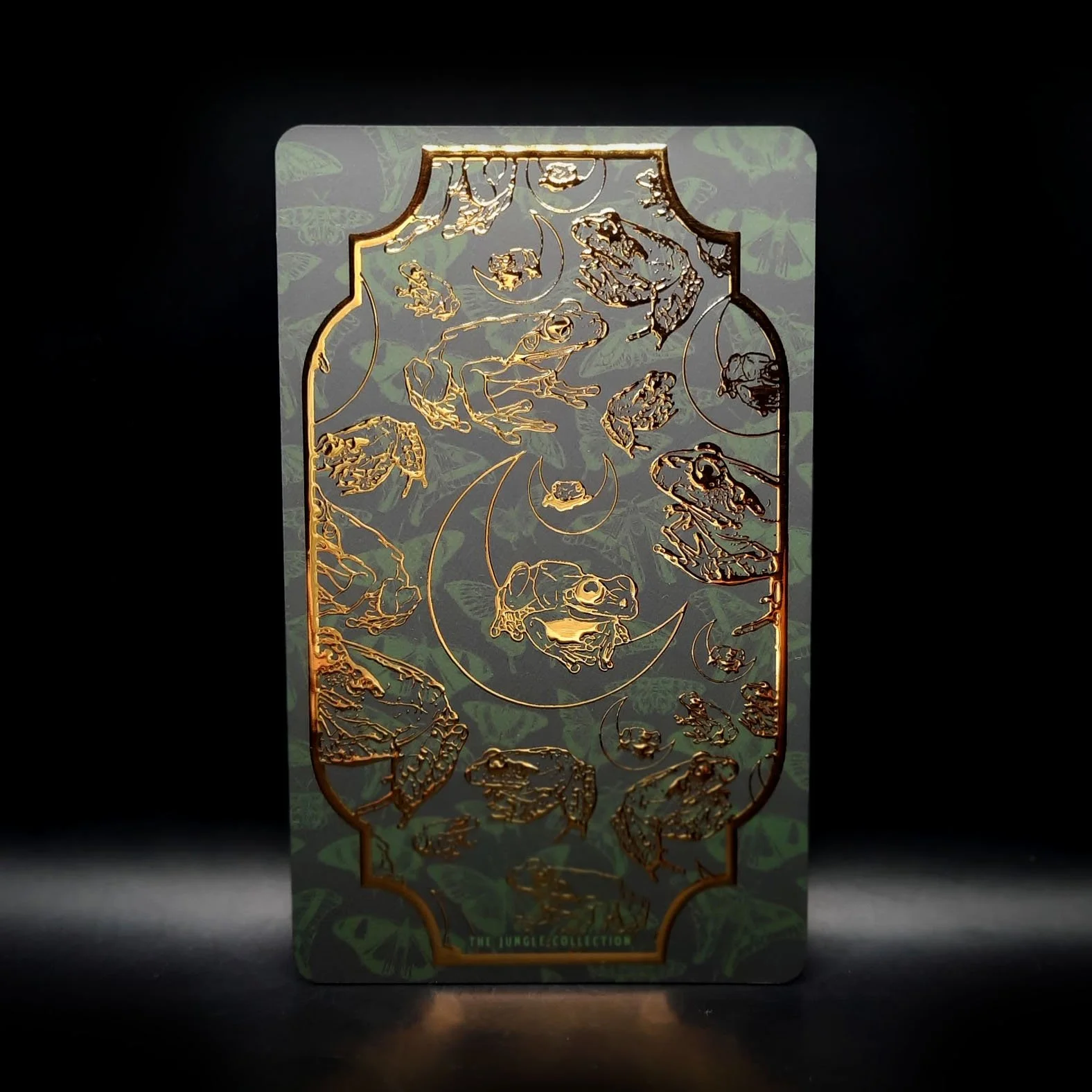 'Moon Frogs' Gold Foil Art Card (89 x 146mm)