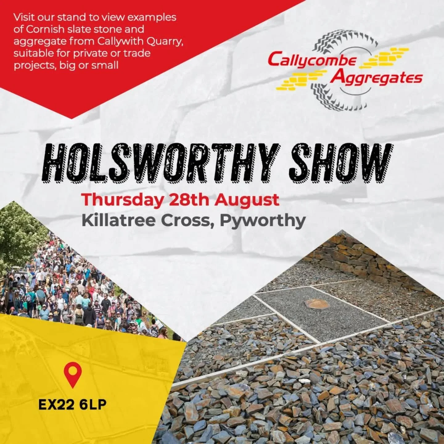 Callycombe Aggregates will be at Holsworthy Show this Thursday, complete with their stand of quality stone samples, plenty of information on what they can offer as well as giving away another one of the popular Callycombe remote controlled excavators