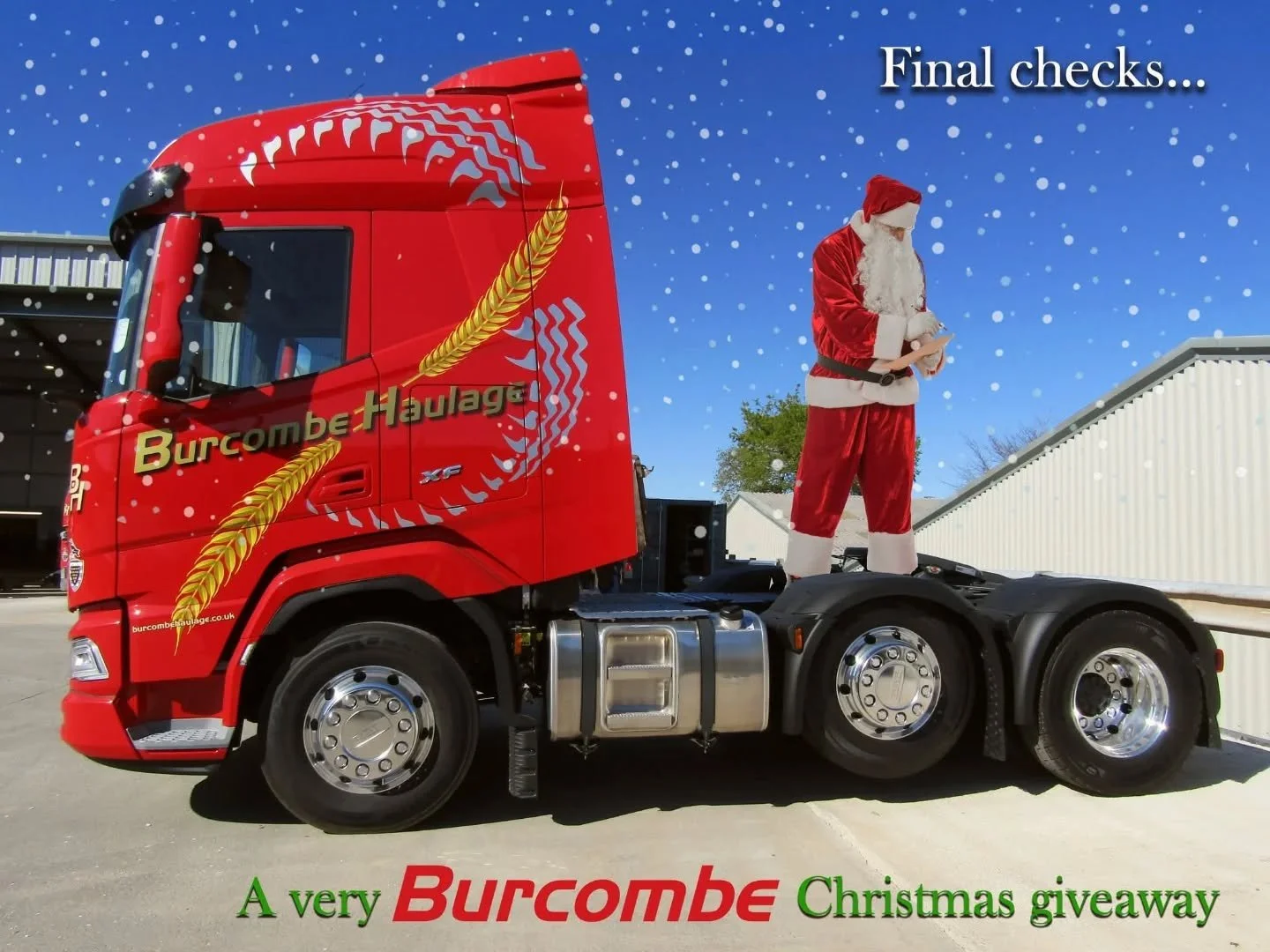 🎄 A very Burcombe Christmas! 🎄

Make sure you are following Burcombe here on Facebook and/or our Instagram page (@burcombehaulage) as starting tomorrow we present our 12 days of Christmas. 

Find out more each week day about Burcombe Haulage&rsquo;