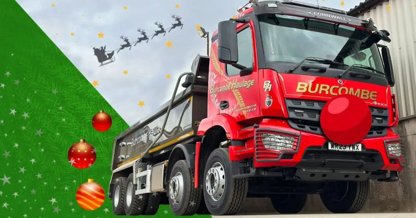 🎄12 DAYS OF A VERY BURCOMBE CHRISTMAS🎄
🦌Day 1: TIPPERS

So HO HO very similar to the tech on Santa&rsquo;s sleigh, our modern fleet of tippers are equipped with trackers, on board weighing, automatic tailgates, camera systems and automatic sheetin