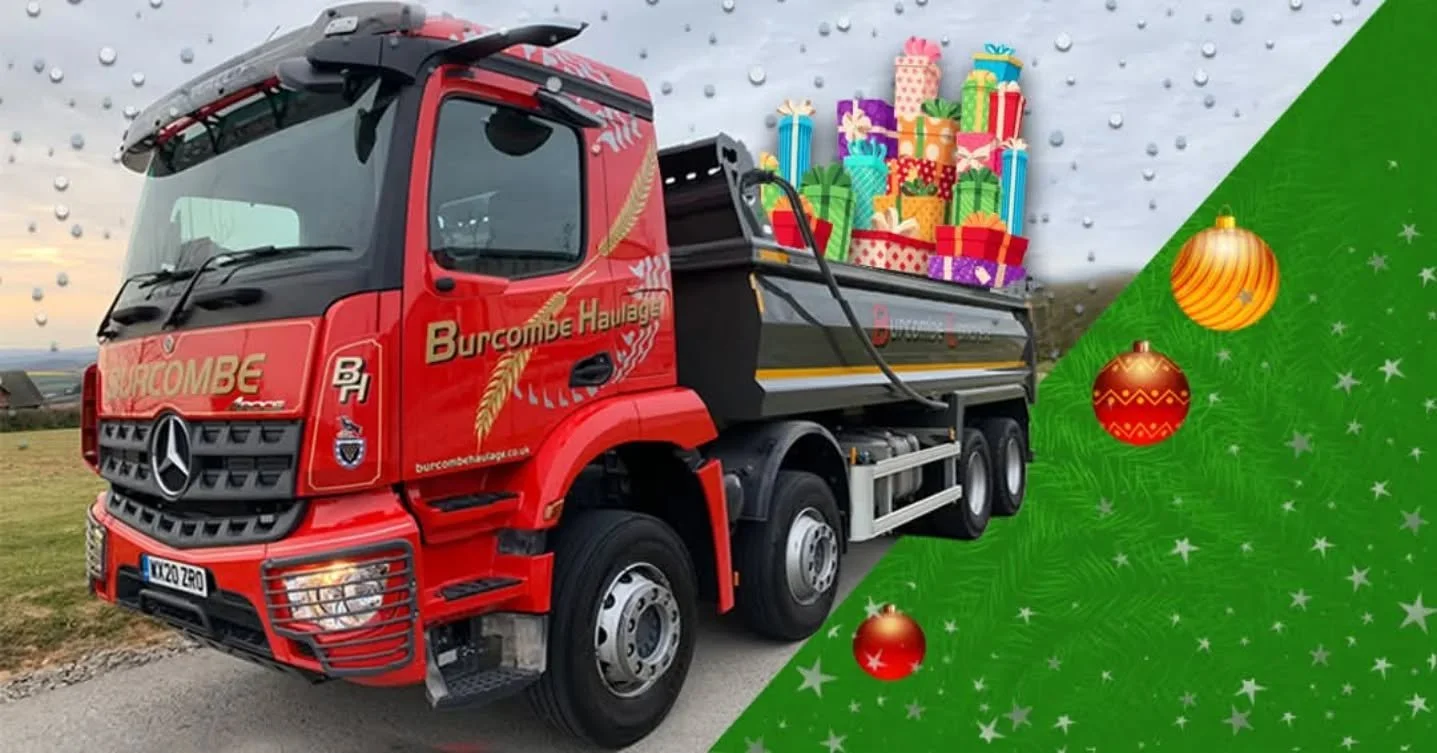 🎄12 DAYS OF A VERY BURCOMBE CHRISTMAS🎄
⛄️Day 9: TIPPERS 

If we could help Santa move his gifts we would, but for now we provide 6 and 8 wheel tippers to the construction industry for muck away and aggregates. 

Our tipper department holds WAMITAB 