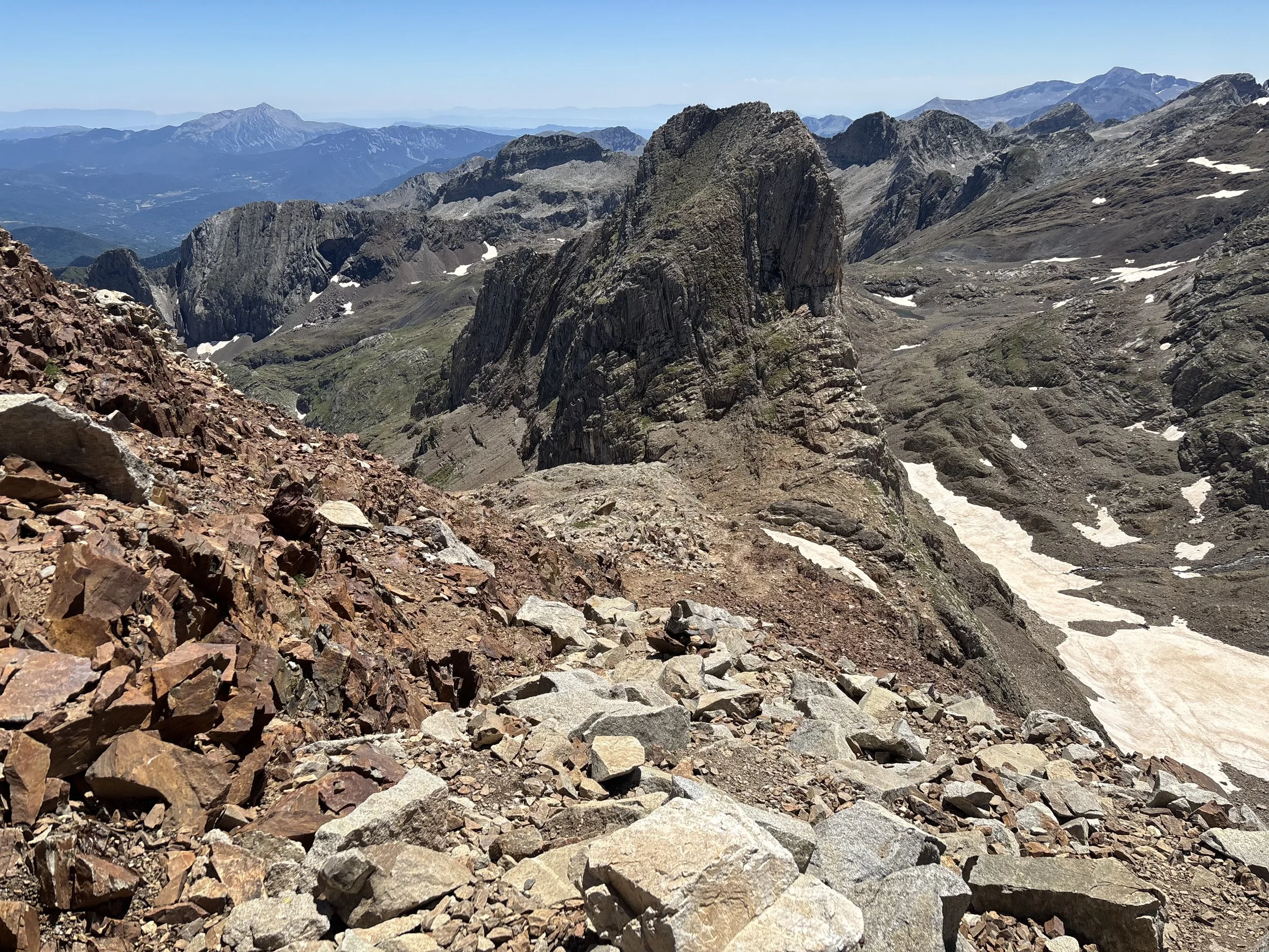 Descente vers le col Jean Arlaud 