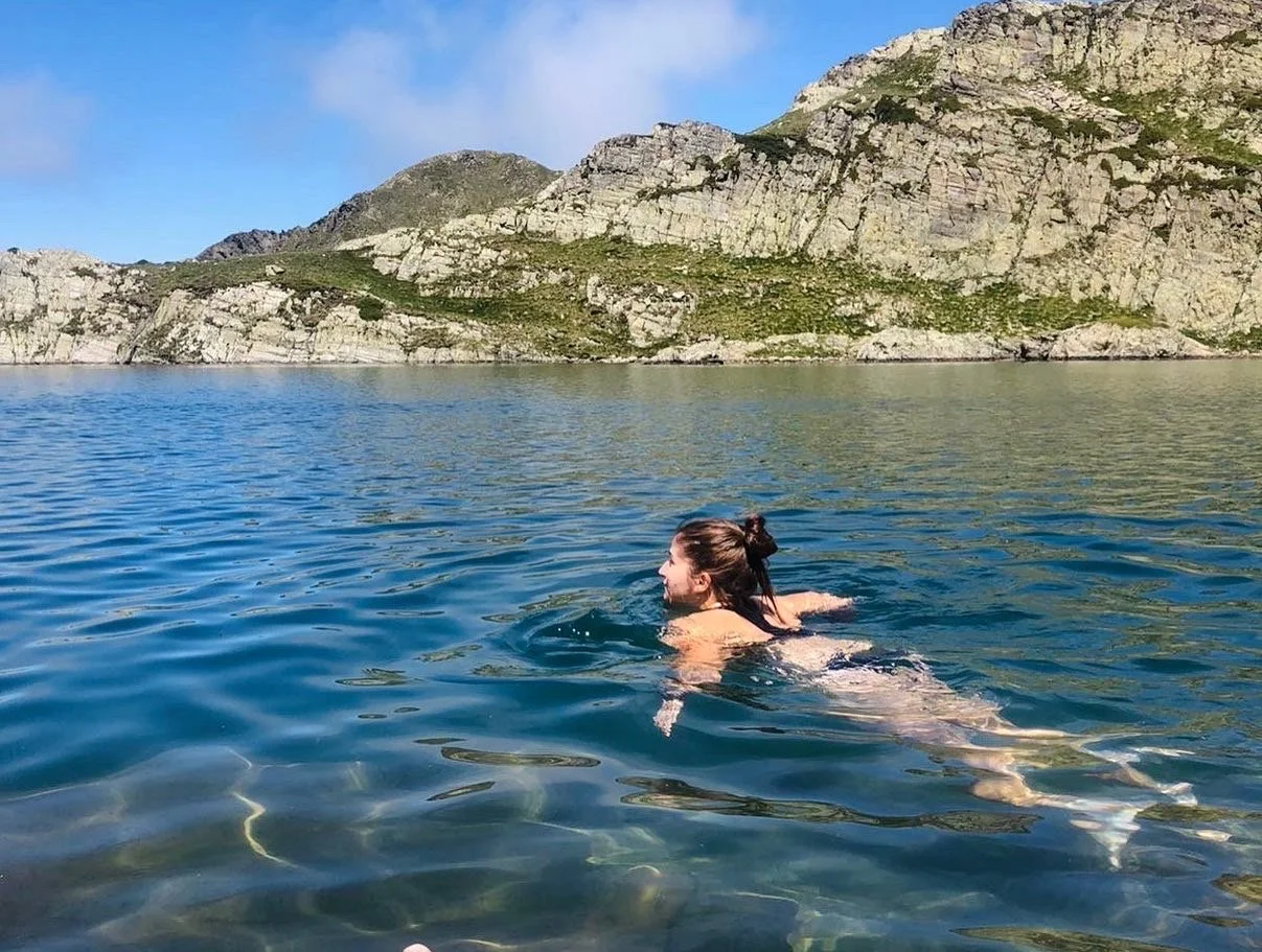 Baignade au lac de la Montagnette