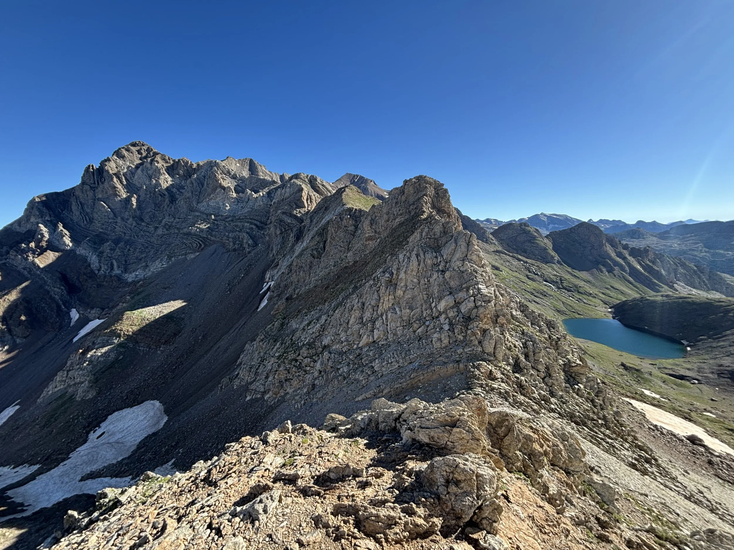 Vue sur l'arête Espadas 