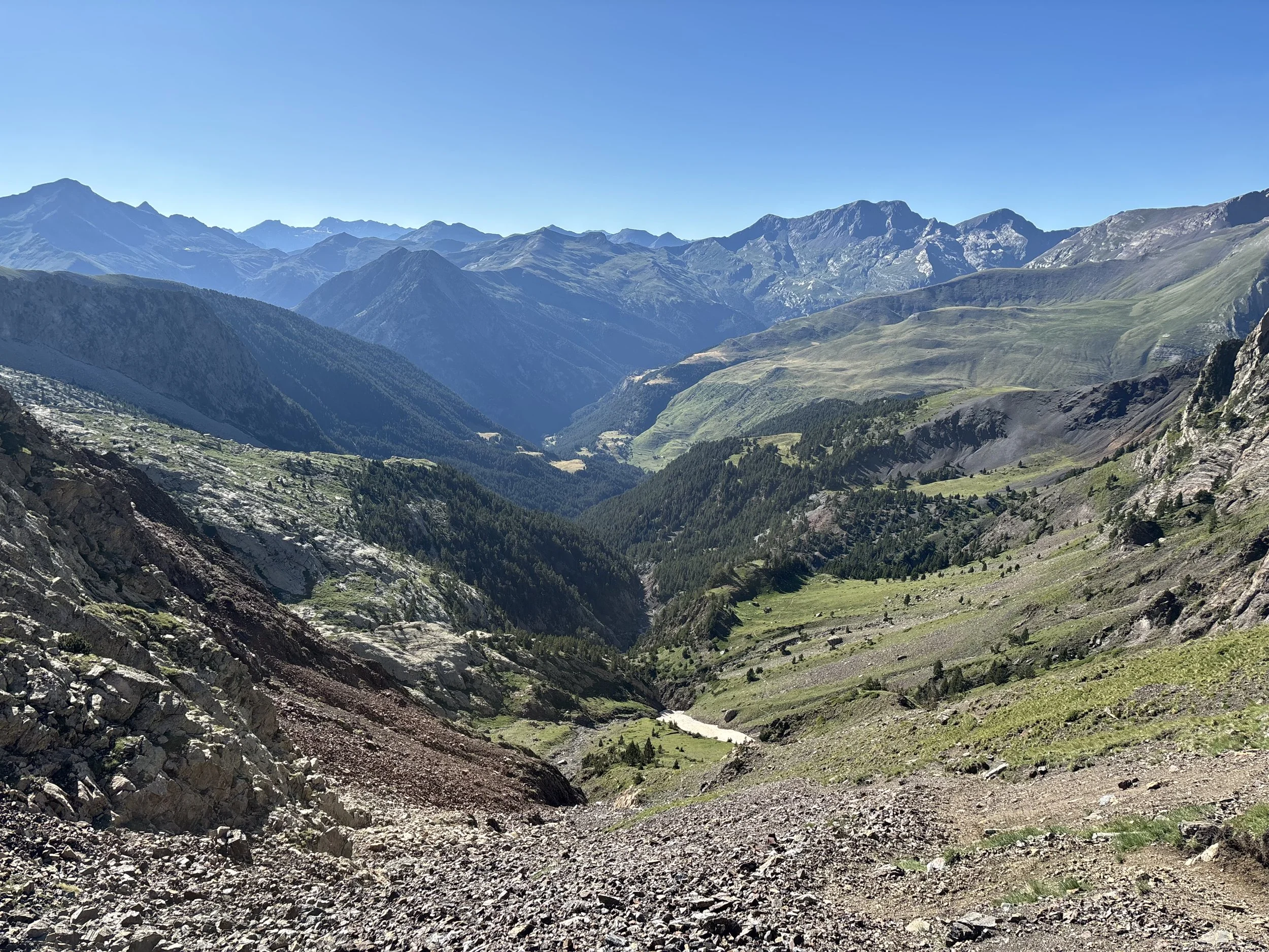 Descente vers le refuge de Viados