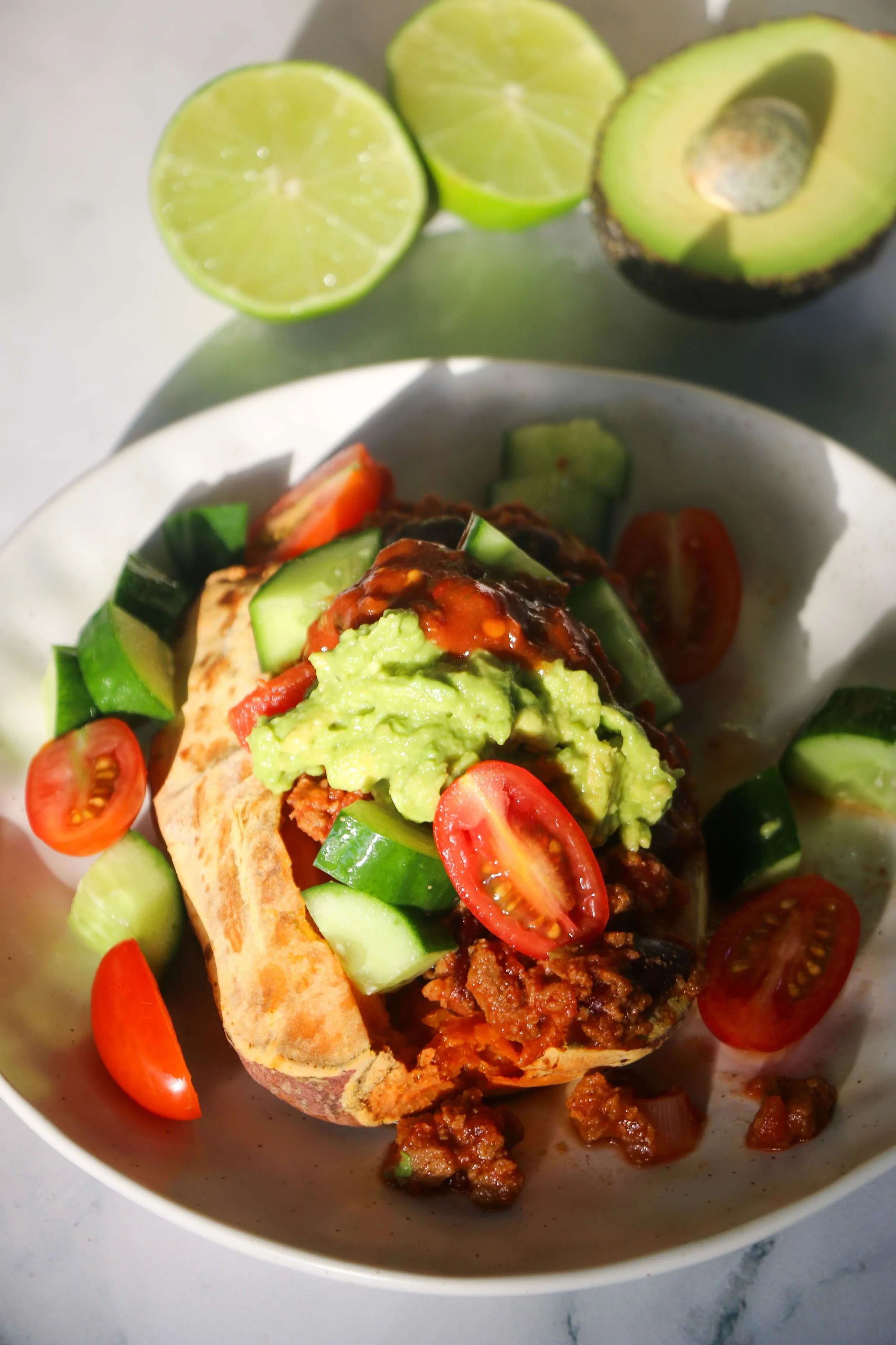 TACO STUFFED SWEET POTATOES