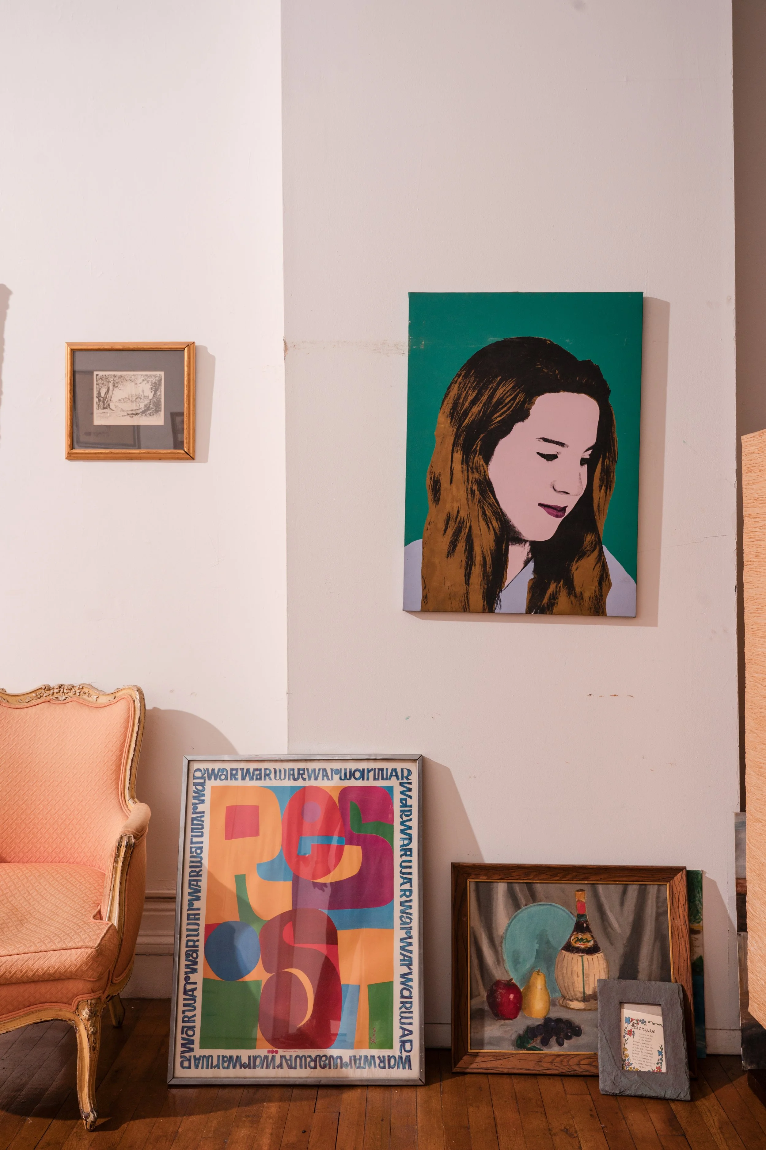 Personal objects and memorabilia displayed throughout a longtime Greenwich Village home.