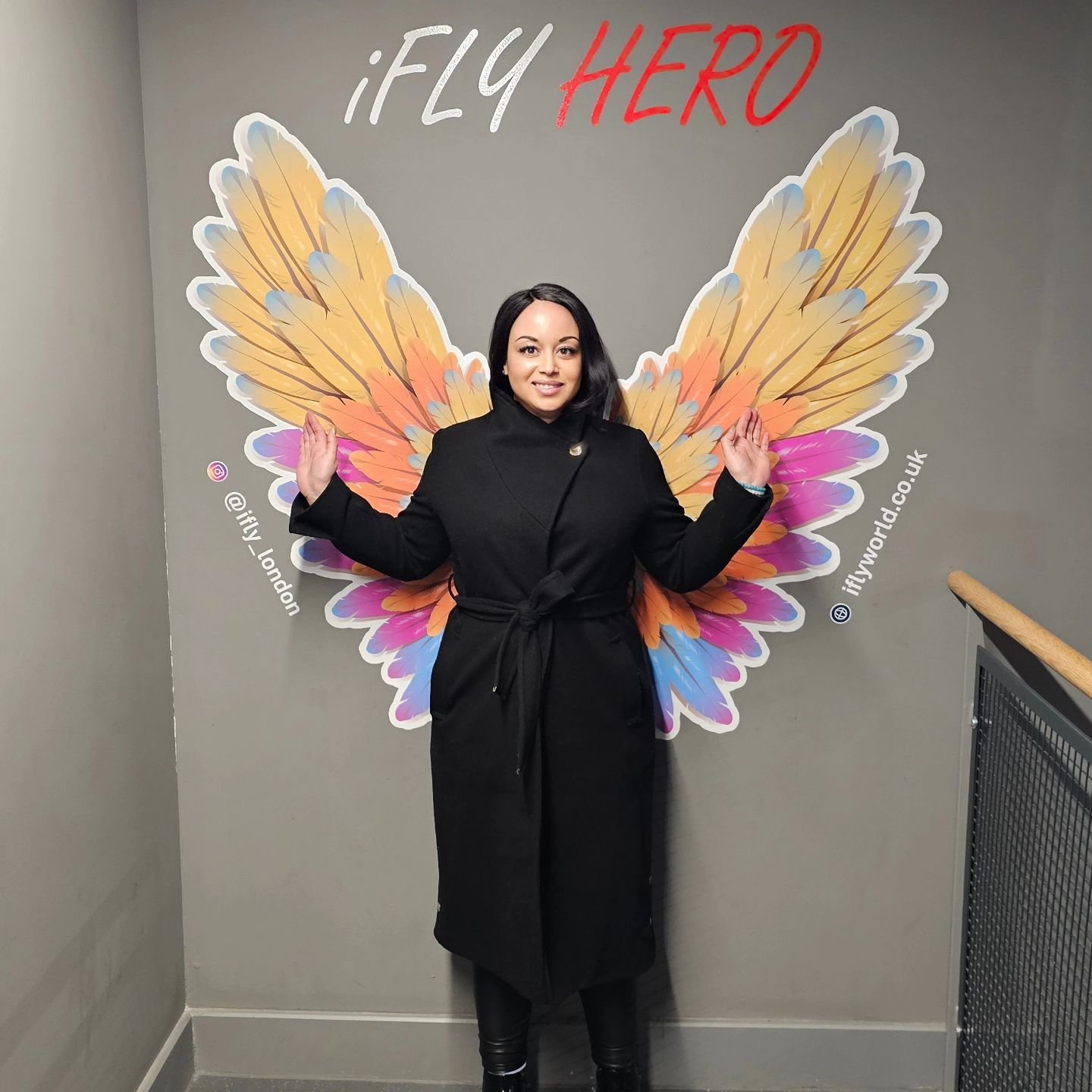 Time to spread my wings and fly 😘 lol 

#iFLYIndoorSkydiving #iFLY #london #daysoutuk #DaysOut #lovinglife #liveyourbestlife #nighttimeflying #spreadyourwings @ifly_london