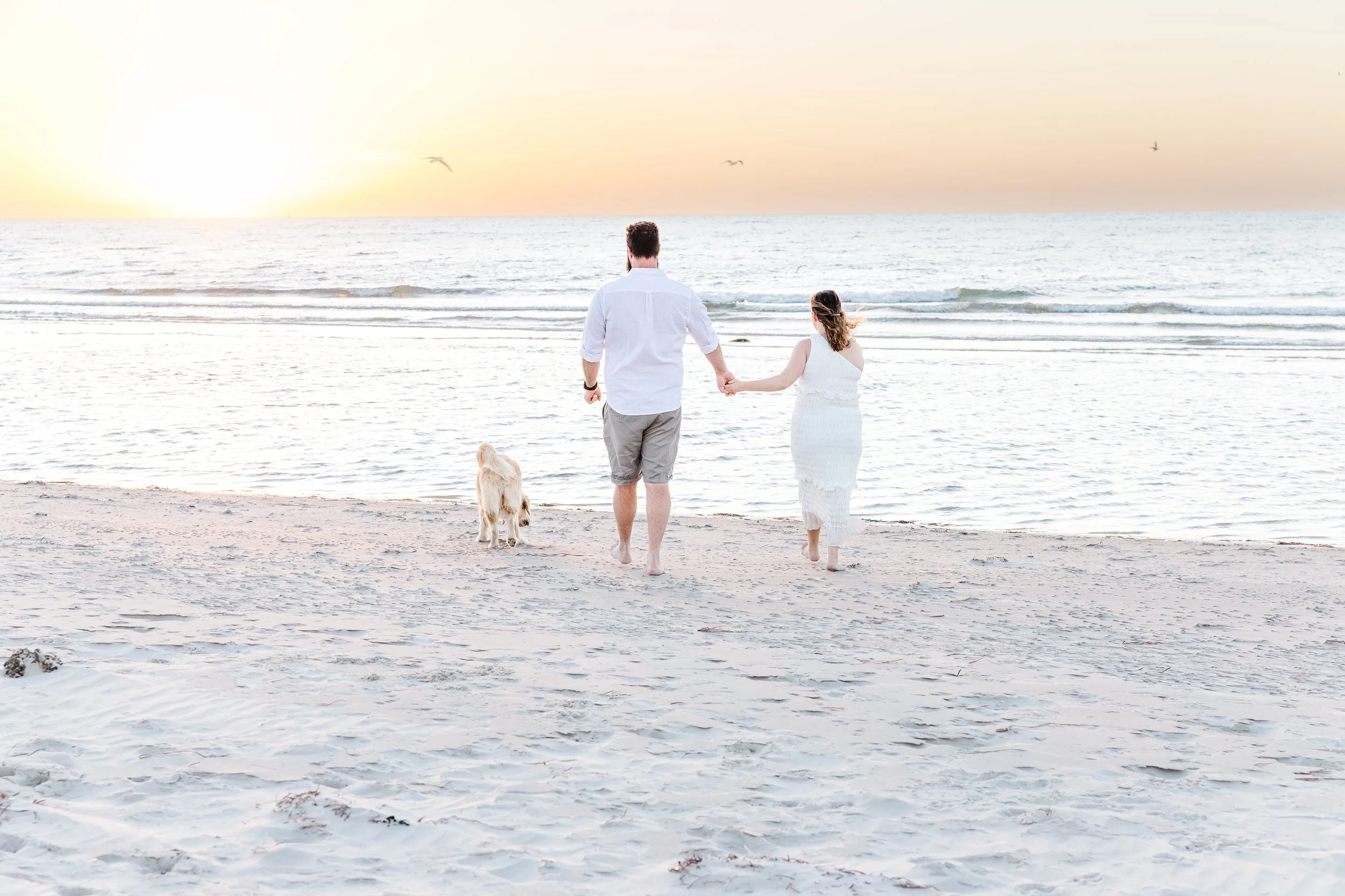 A Golden Sunset Family Session at Largs Bay | Kim Howell Photography