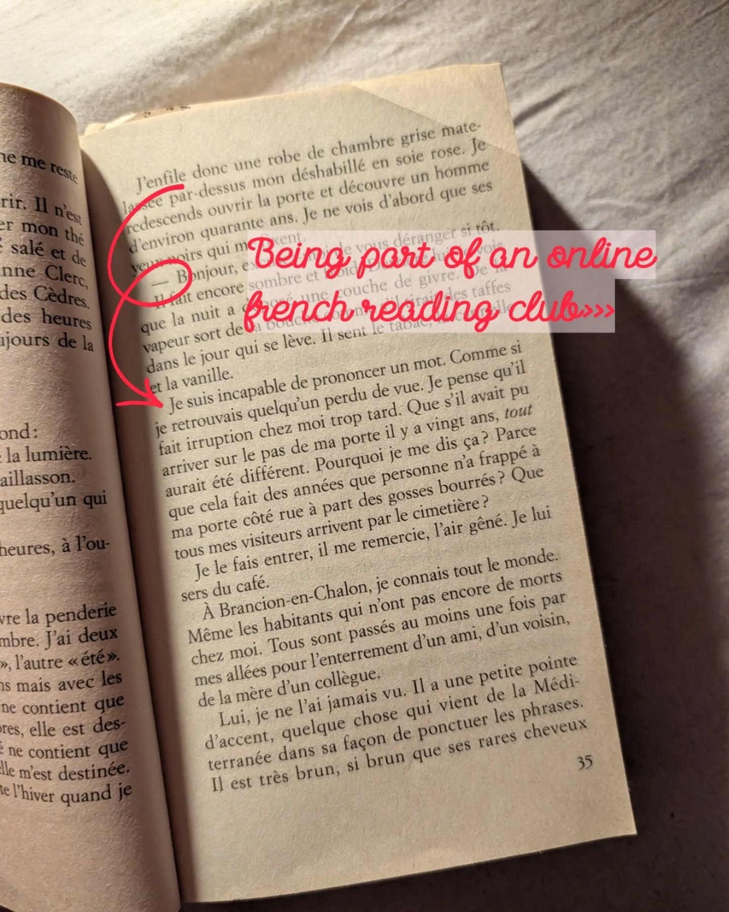 An invitation to read in french🇫🇷📚🪩

For intermediate french learners who like to read and wanna try it in their target language. If these extracts feel a bit uncomfortable to read but overall understandable: our current book is for you💜

"