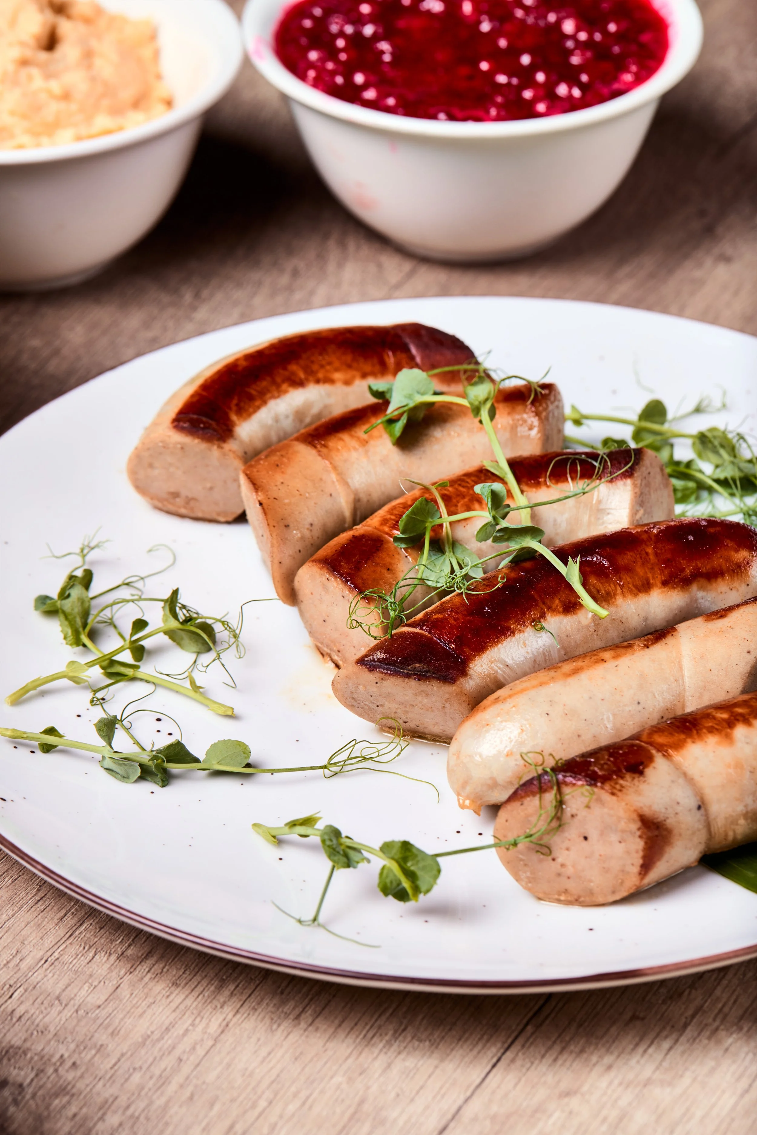 Bilde av stekte julepølser - matfoto