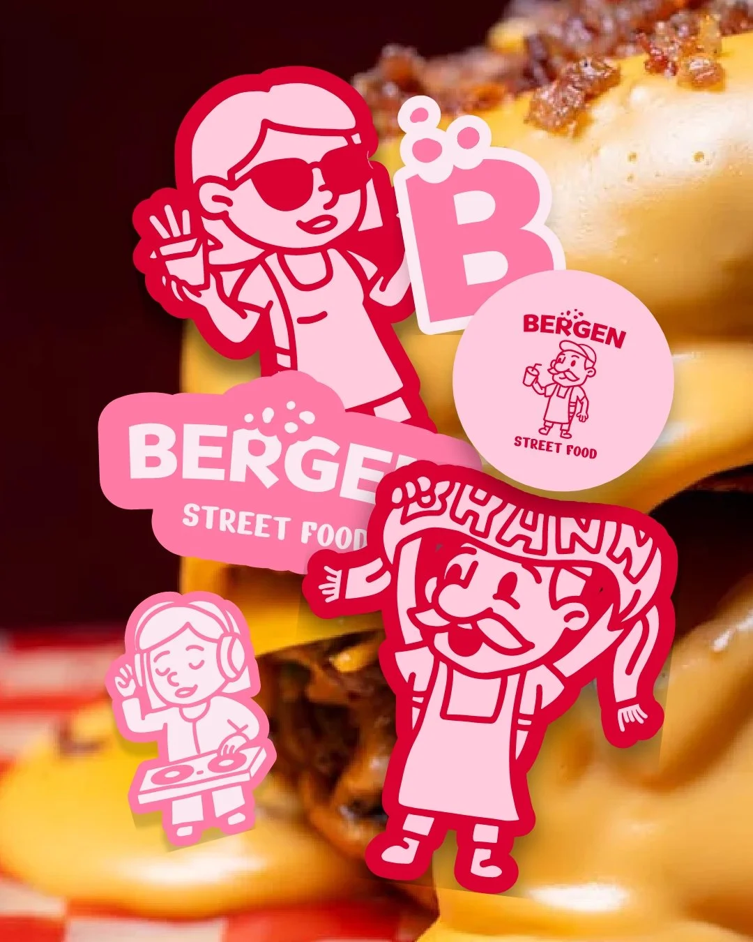 Bilde av Bergen Street Food visuell profil, utviklet av Samare digitaltbyrå