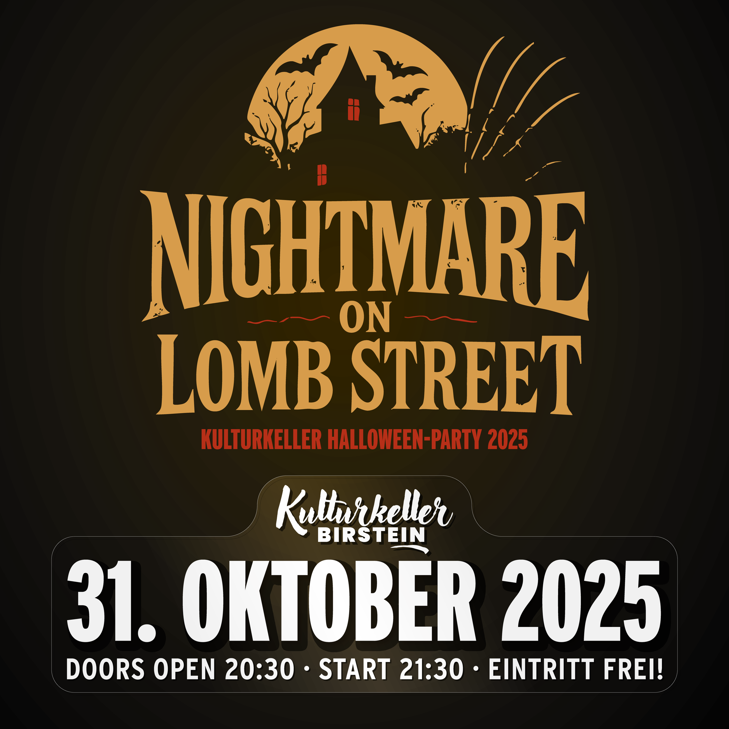 🧛 Nightmare on Lomb-Street: Die Kulturkeller Halloween-Party 2025! 🎃