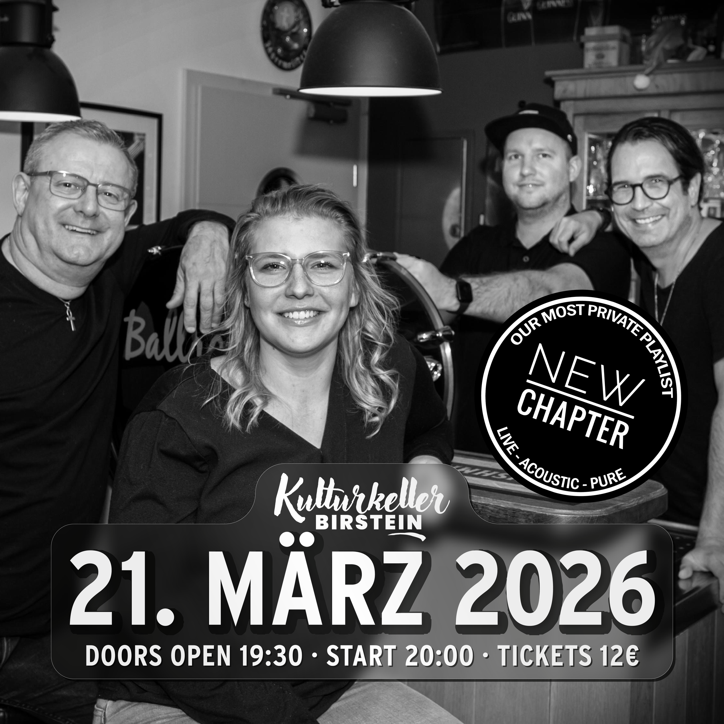 NEW CHAPTER - Our Most private Playlist. LIVE IM KULTURKELLER!