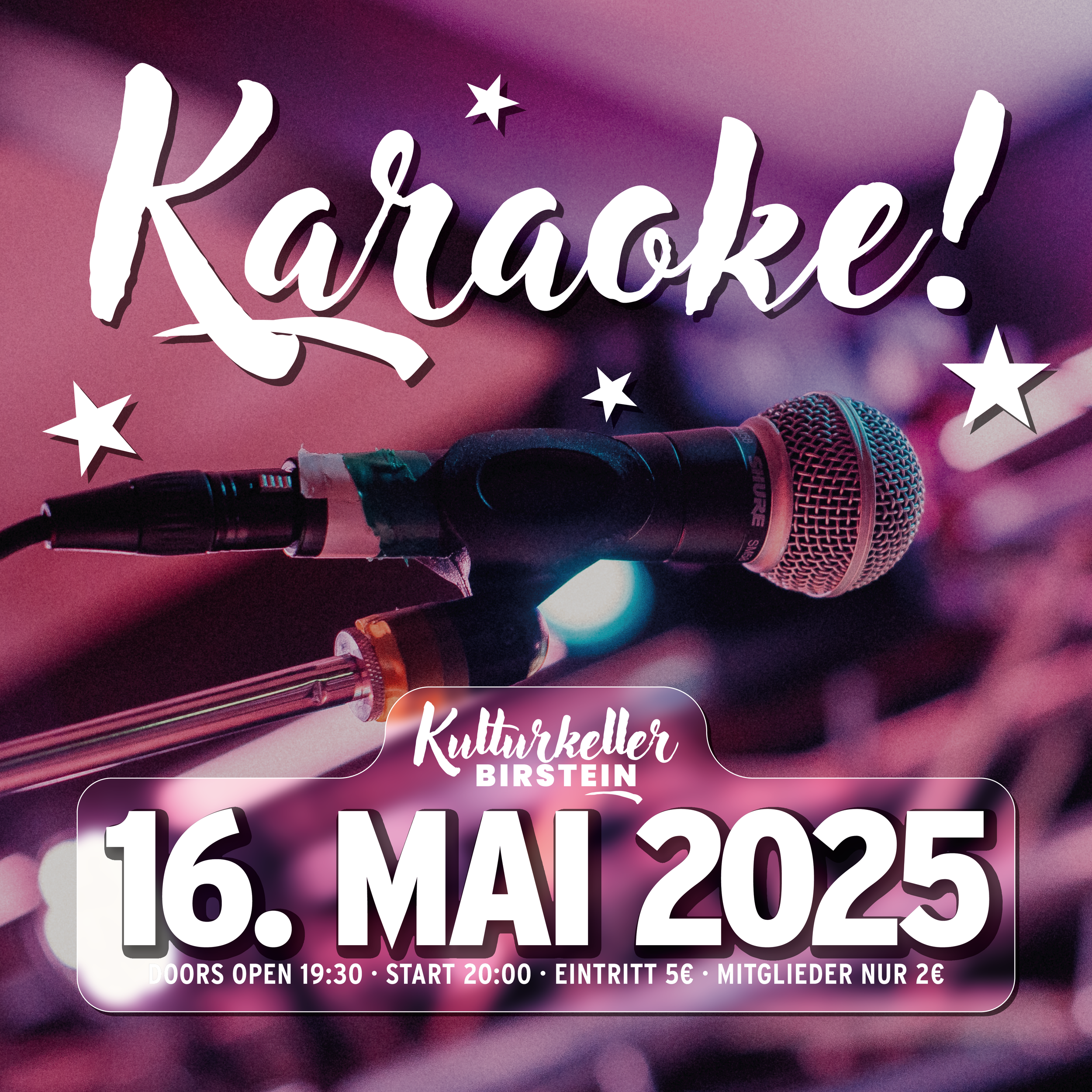 Karaoke-Nacht im Kulturkeller Birstein 🎤🎶