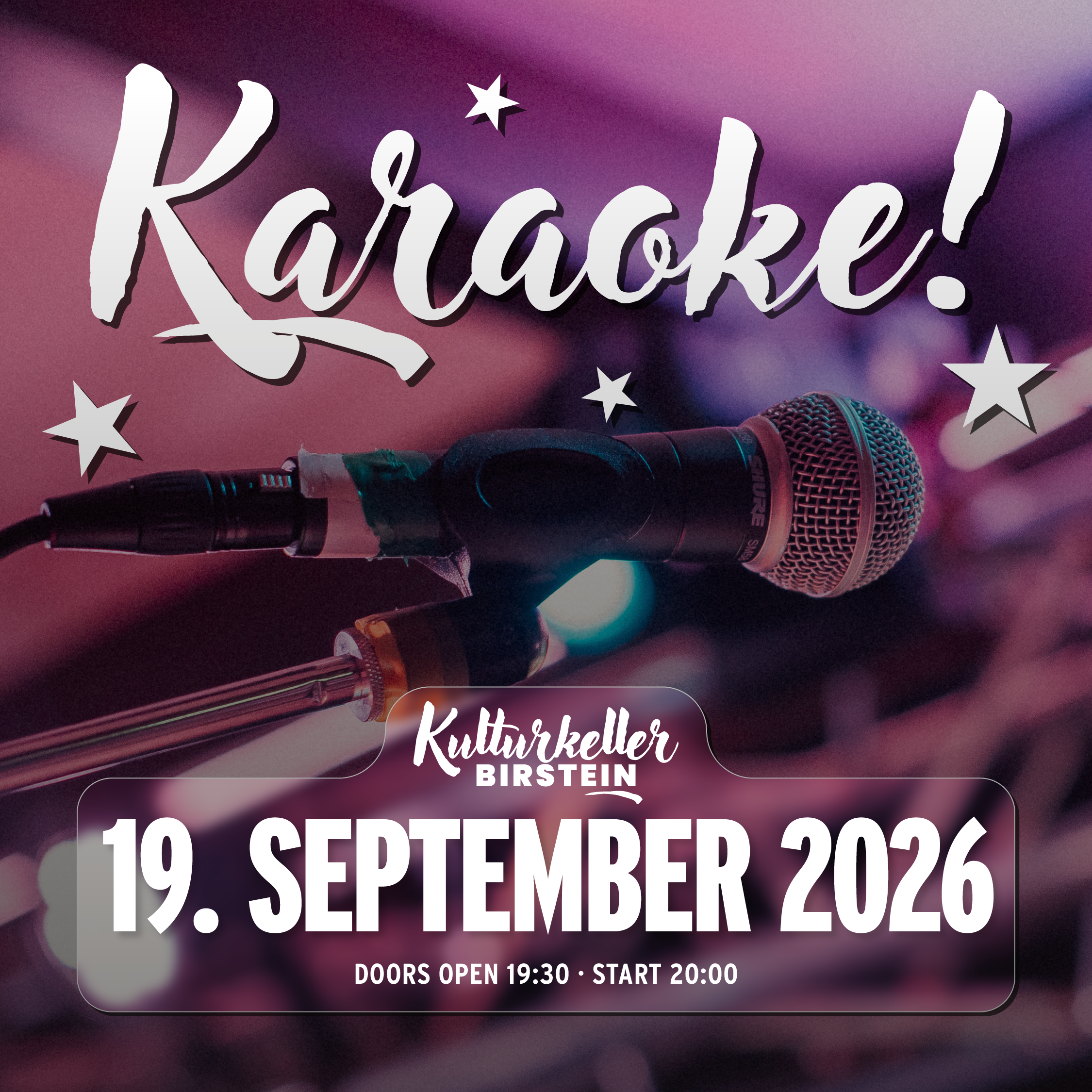 Karaoke-Nacht im Kulturkeller Birstein 🎤🎶 