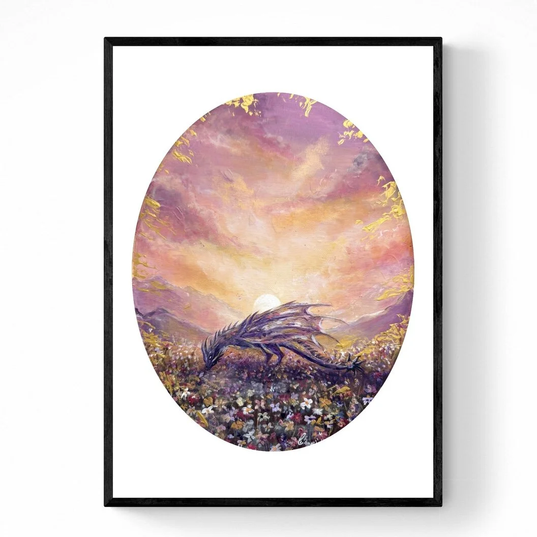 Wildflower Wyvern Limited Edition Prints