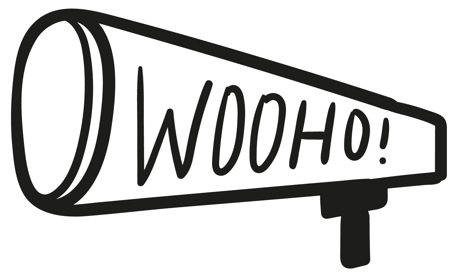 Street sign with oval shape that says "WOW!" in large letters.