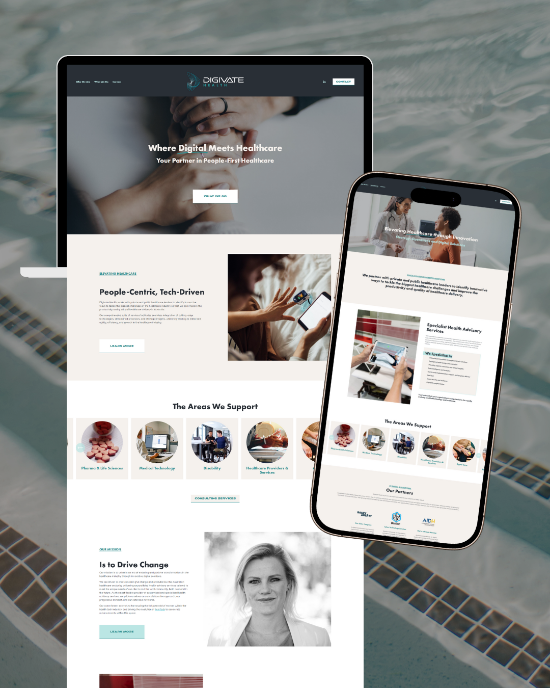 Digivate Health | Branding + Squarespace Website
