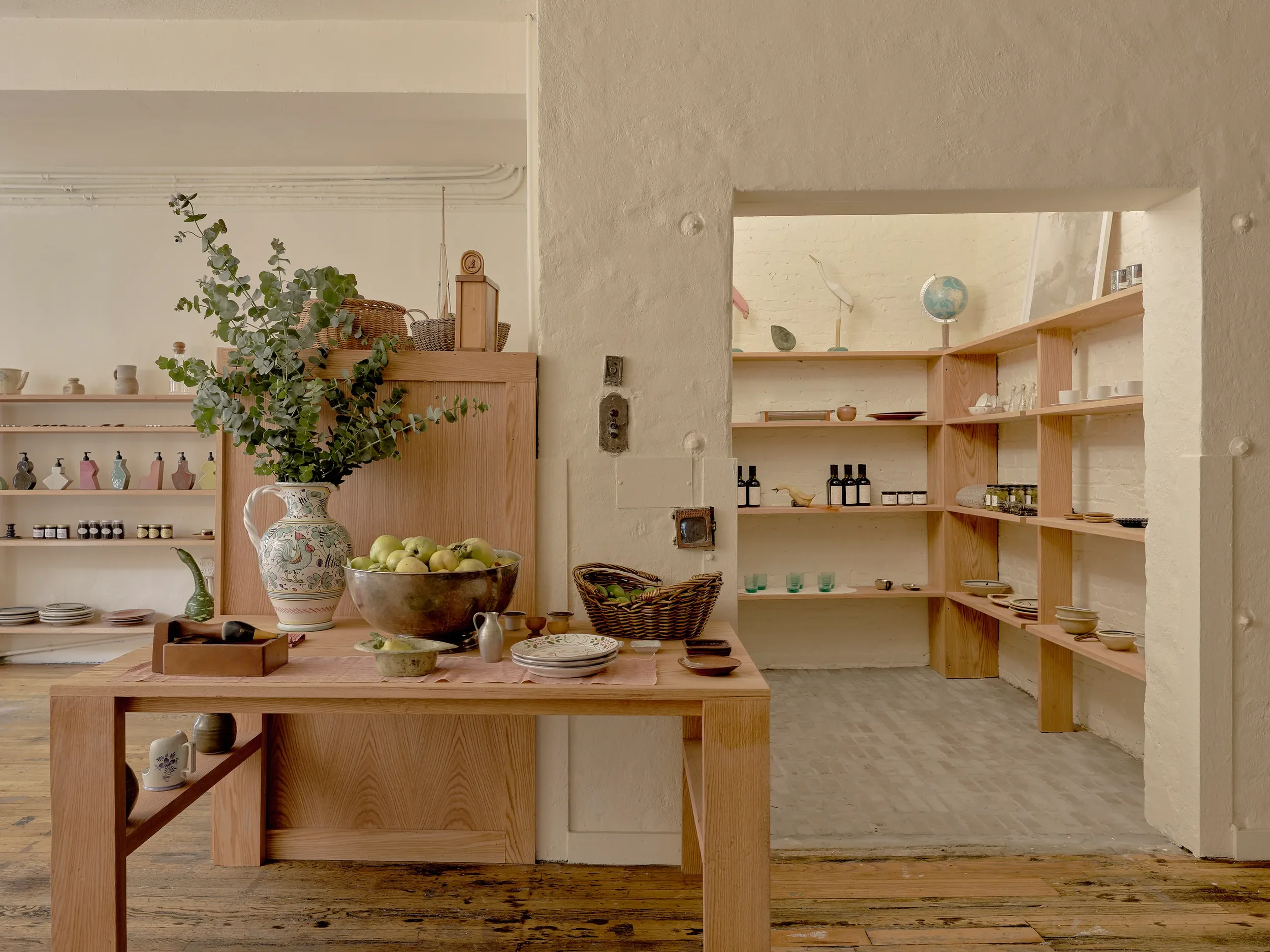 Home goods and ceramics shop interior