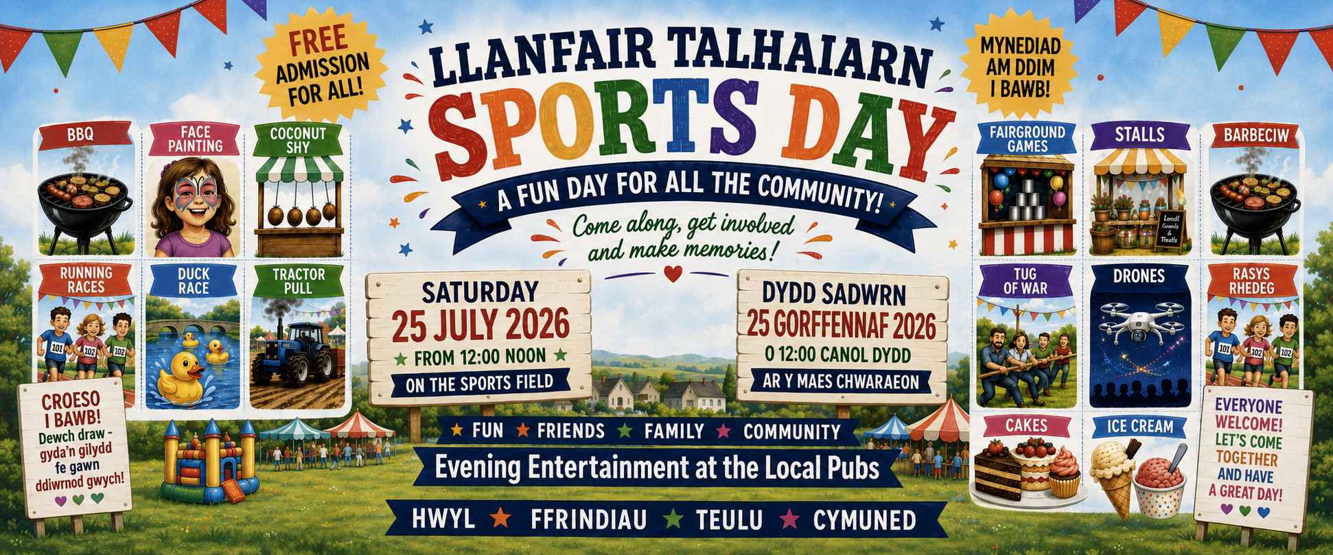 Llanfairtalhaiarn Sports Day 2026