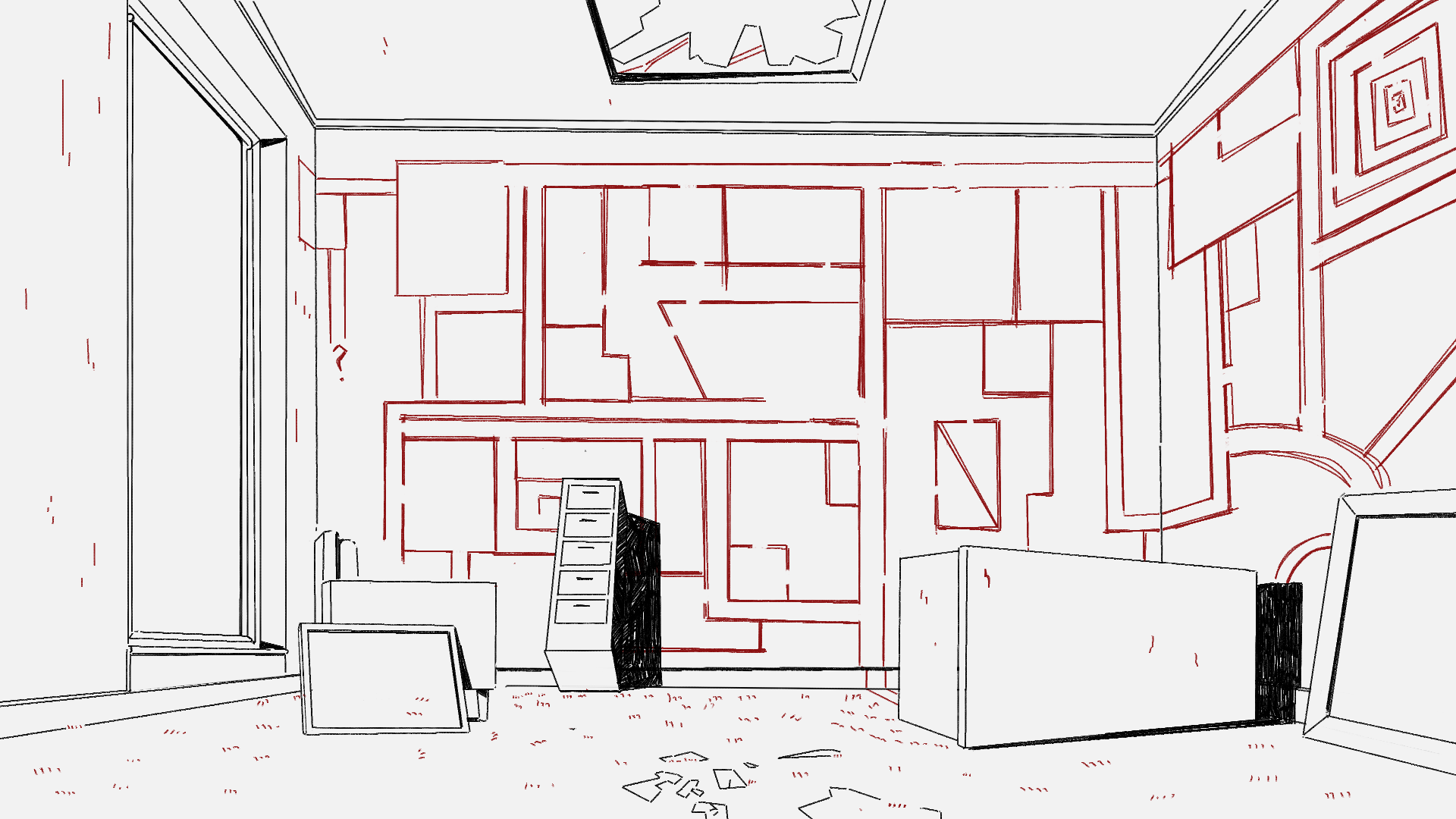 Overtime Background Design - No Colour