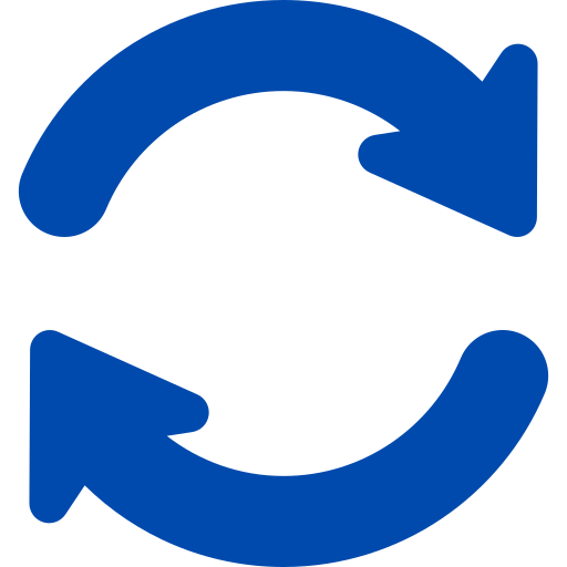 Blue circular arrows indicating refresh or synchronization.