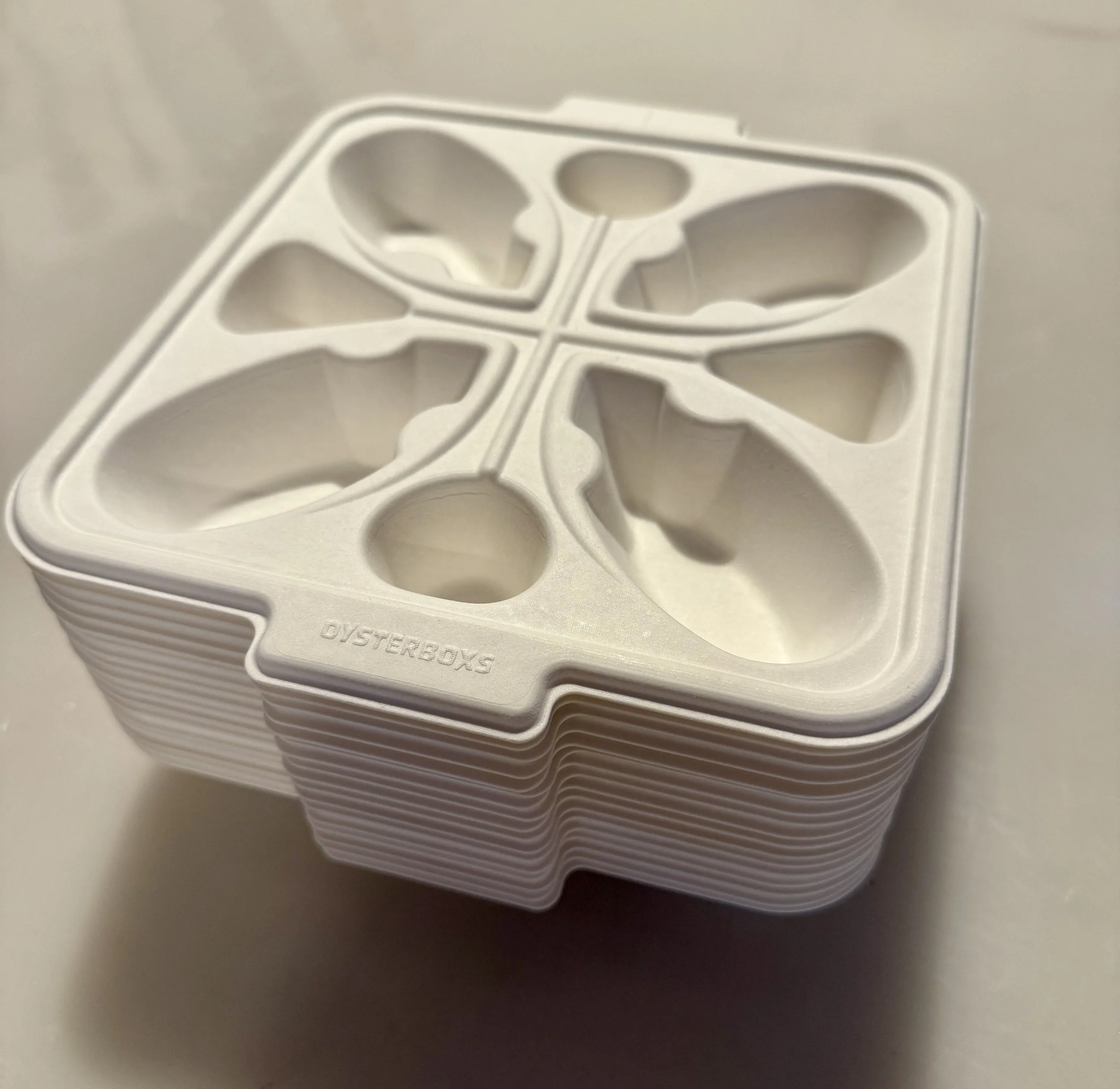 Oysterboxs Biodegradable Oyster Tray (24) Pack (960 Count) Wholesale Tier 3