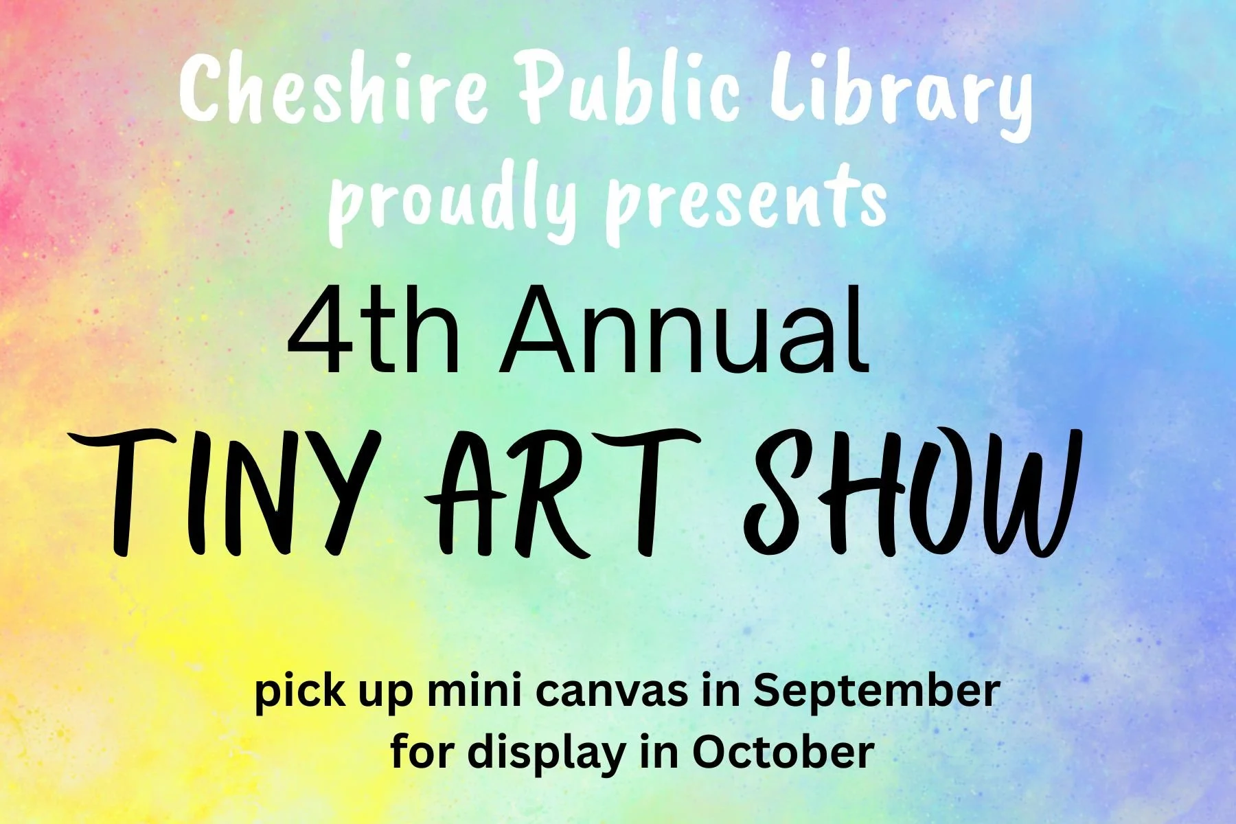 4th Annual Tiny Art Show - return canvas