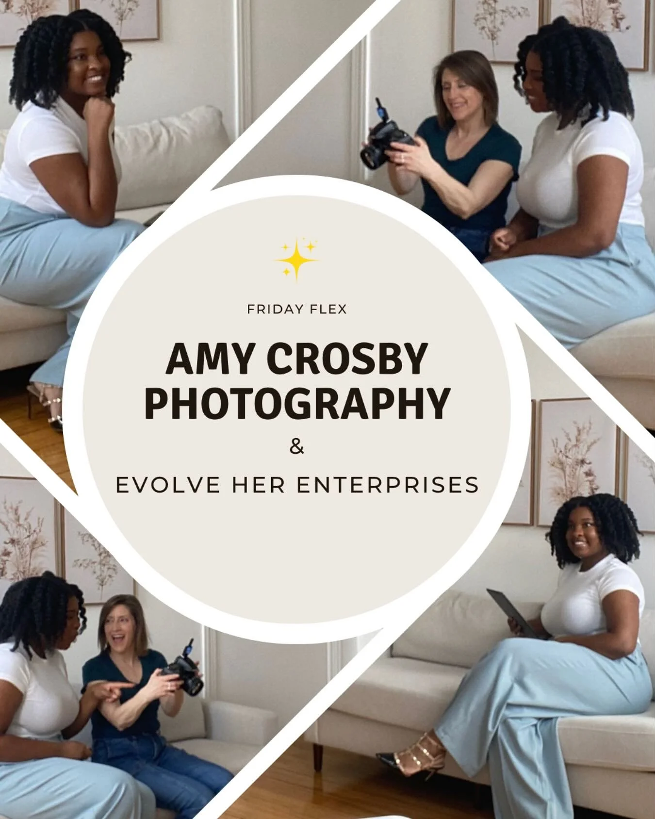 Friday Flex ✨📸 Lights, Camera, ACTION!

Today, I had a Mini Brand Photoshoot session with the amazing Amy Crosby @amycrosbyphotography for Evolve Her Enterprises&mdash;and let me tell you, the vision is coming to life! 

Building a brand means showi