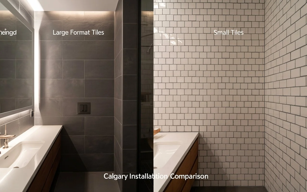 Large Format Tiles vs Small Tiles in Calgary: What Actually Works Best?