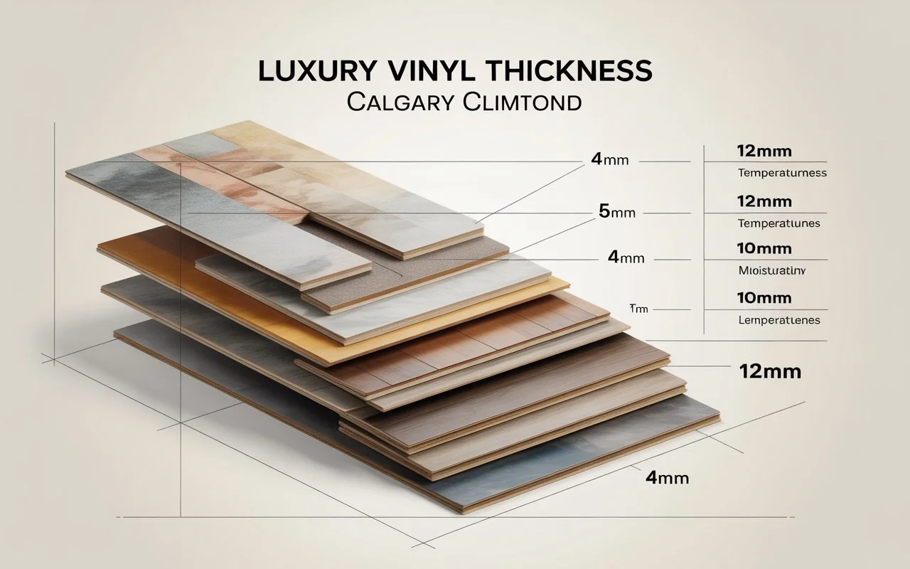 4mm vs. 8mm vs. 12mm LVP: Which Thickness Is Right for Your Calgary Home?