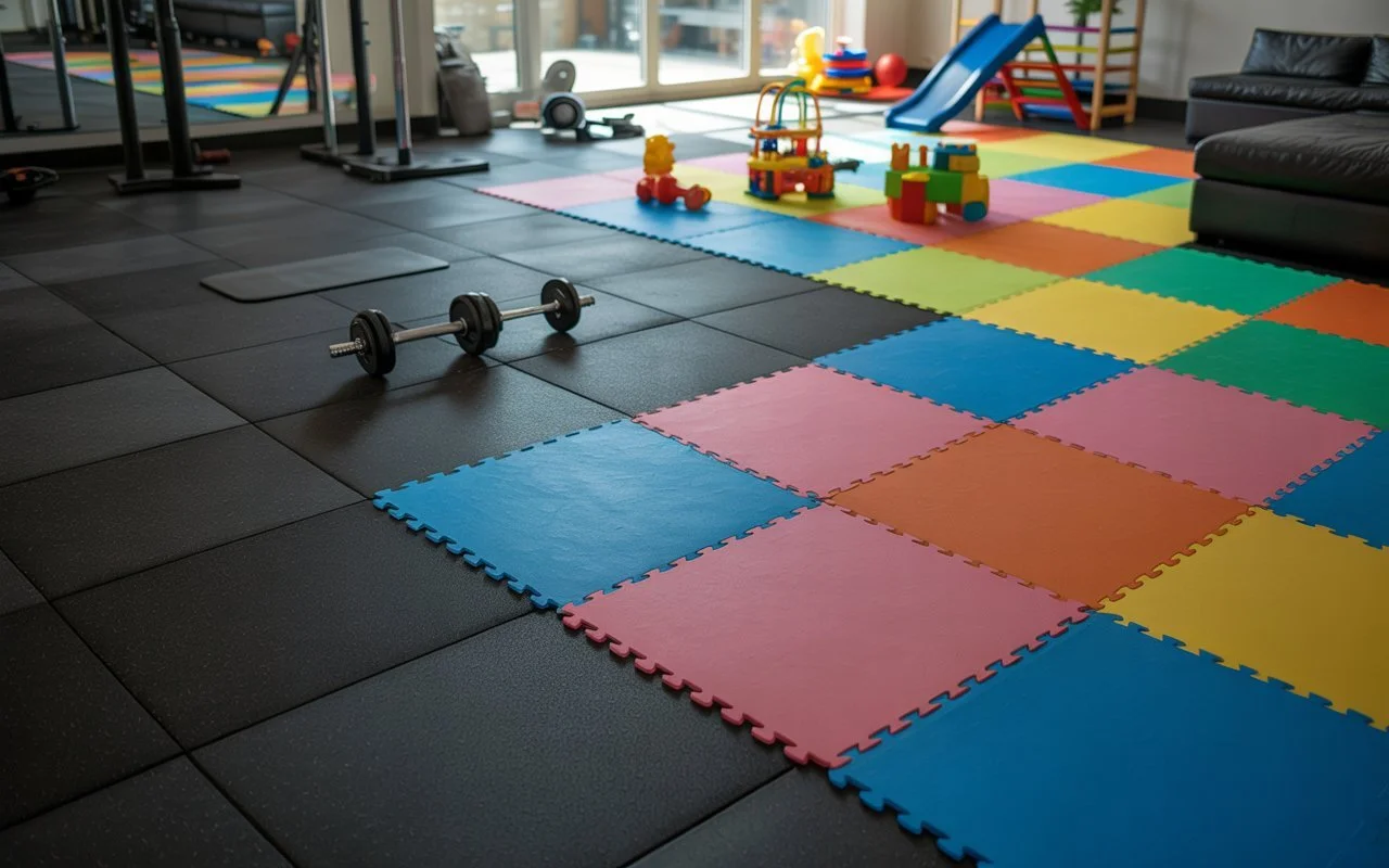 Hybrid Gym-Playroom Flooring Solutions for Calgary Families