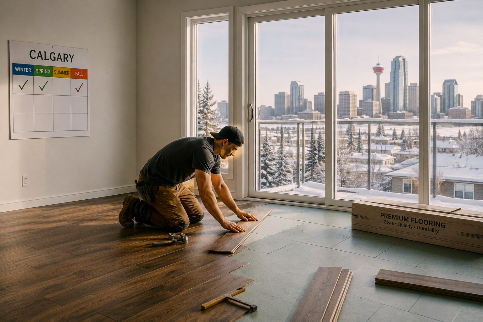 Best Time to Install Flooring in Calgary: Why Summer Wins