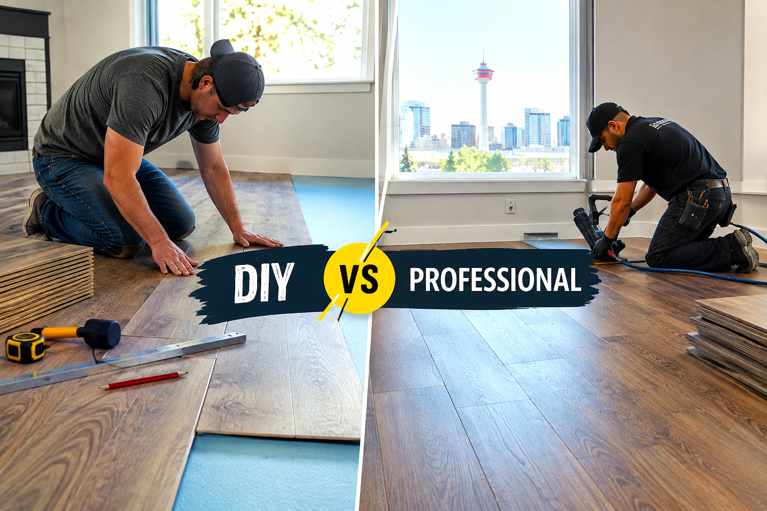 DIY vs. Professional Flooring Installation in Calgary