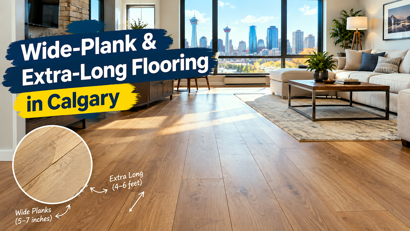 Wide-Plank &amp; Extra-Long Flooring in Calgary: Sizes, Materials &amp; Costs